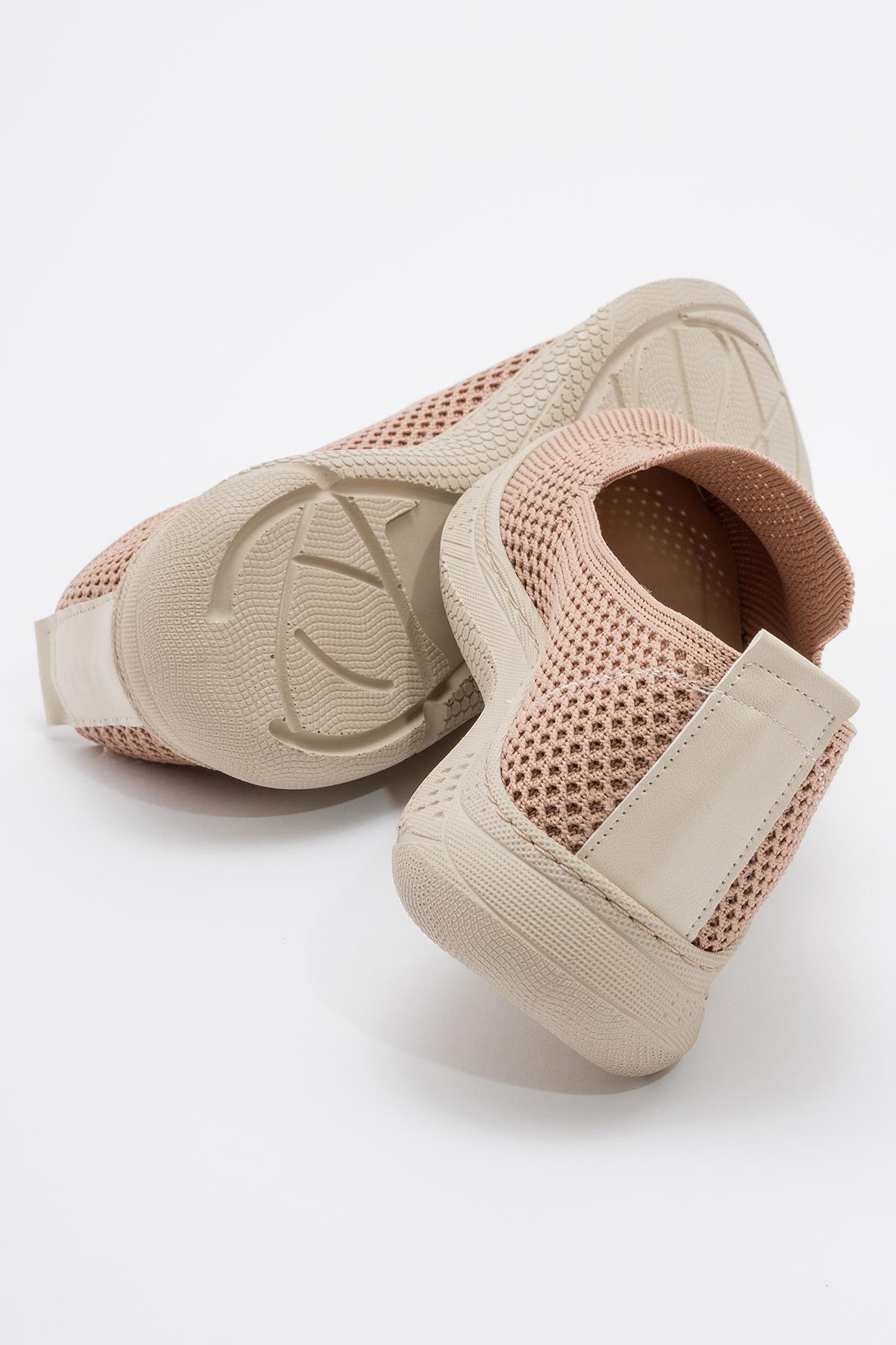 Kadın Triko Spor Babet NUDE NUDE - Görsel 5