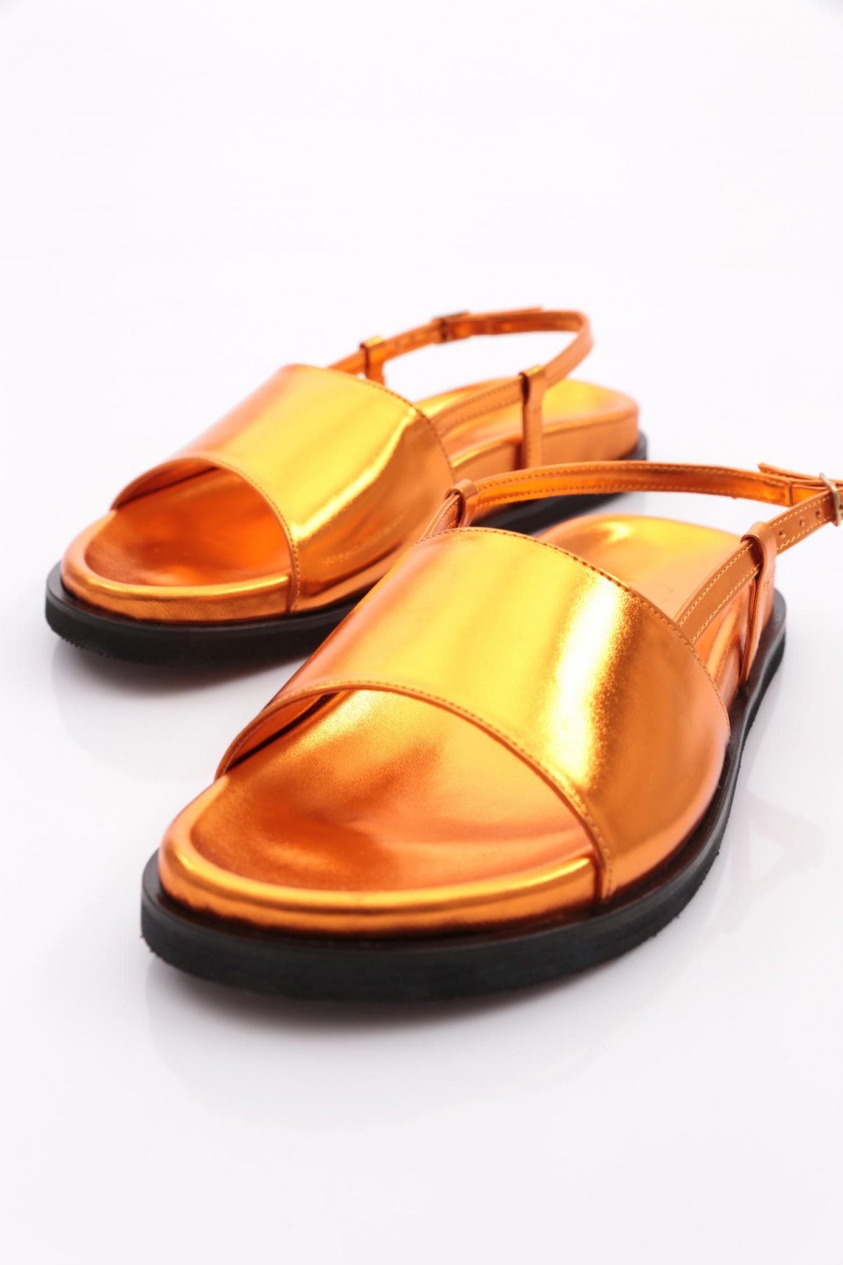 3015 Kadin Kalin Bantli Sandalet - Görsel 5