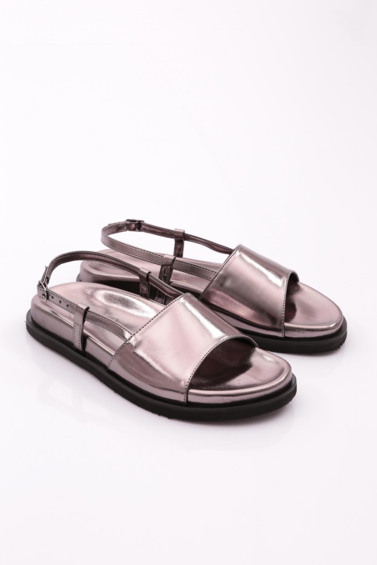 3015 Kadin Kalin Bantli Sandalet - Görsel 3