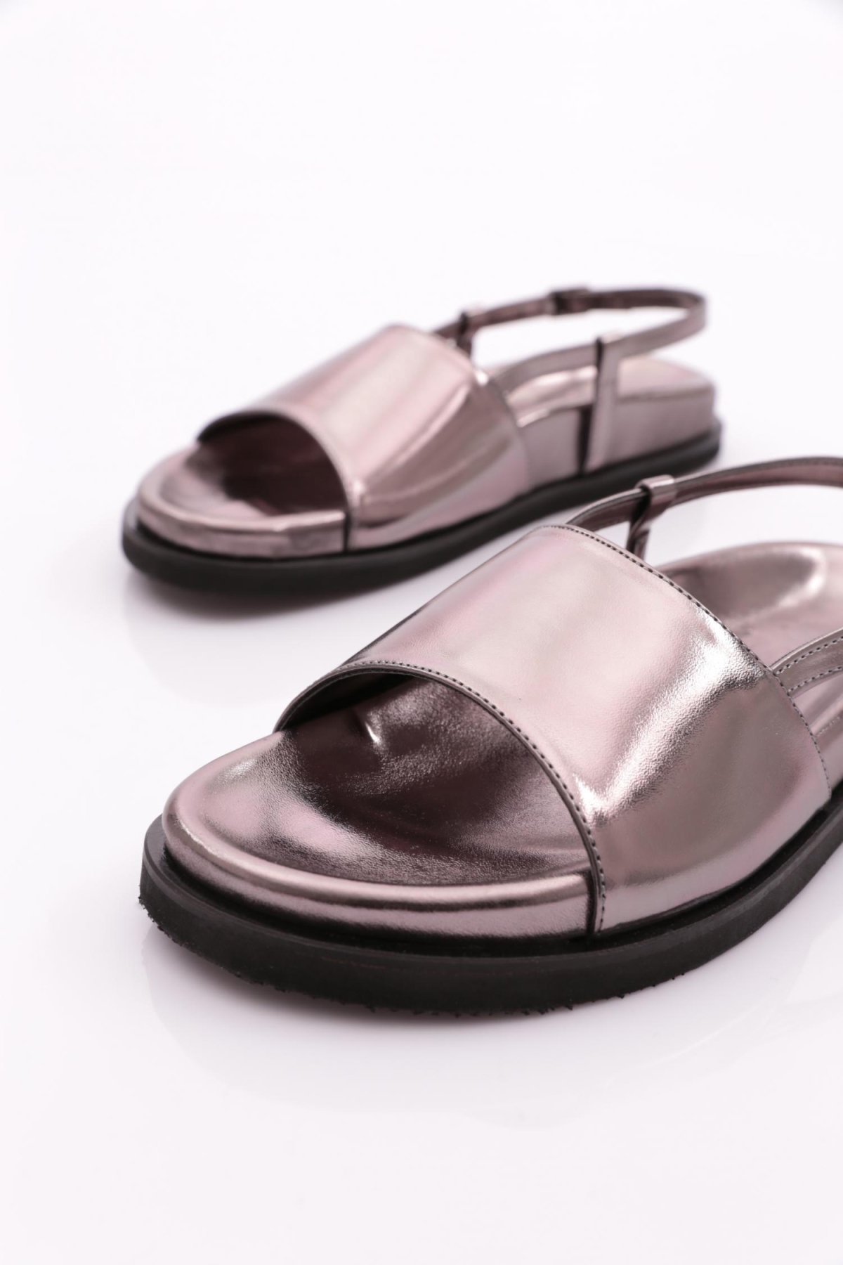 3015 Kadin Kalin Bantli Sandalet - Görsel 5