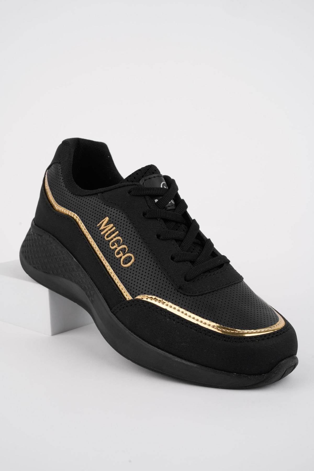 COCO Garantili Kadın Ortopedik Günlük Bağcıklı Şık Rahat Sneaker Spor Ayakkabı - Görsel 4