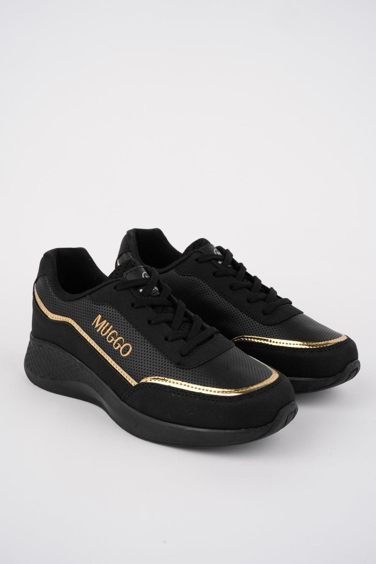 COCO Garantili Kadın Ortopedik Günlük Bağcıklı Şık Rahat Sneaker Spor Ayakkabı - Görsel 5