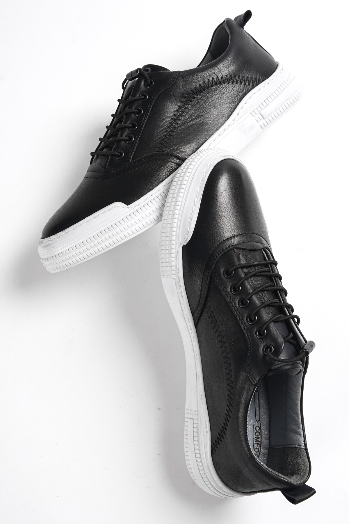 D1326 Garantili Günlük Ortopedik Hakiki Deri Erkek Ayakkabı - Görsel 5