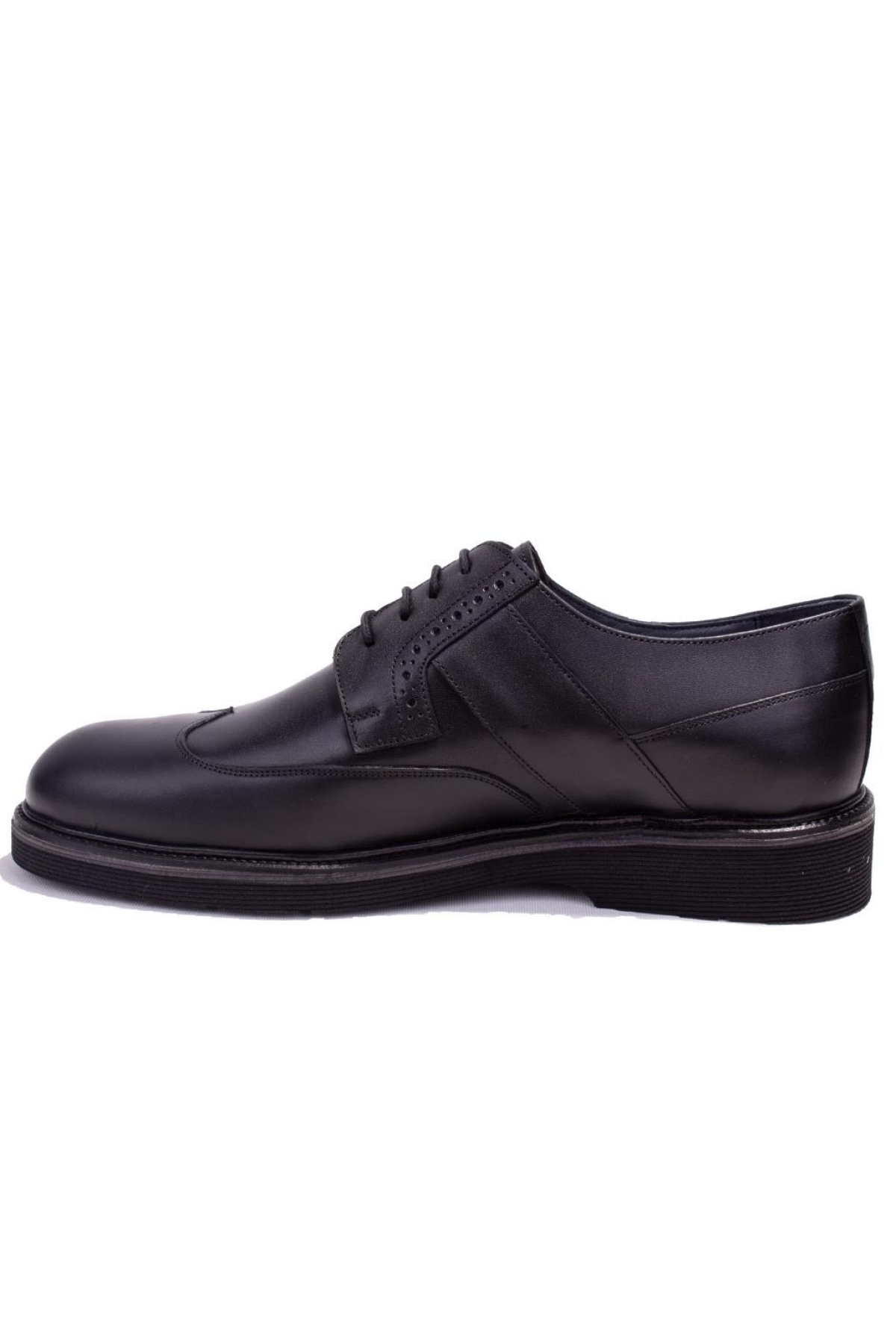 DMA08-621 Siyah Ortopedik Günlük Erkek Deri Ayakkabı - Görsel 4