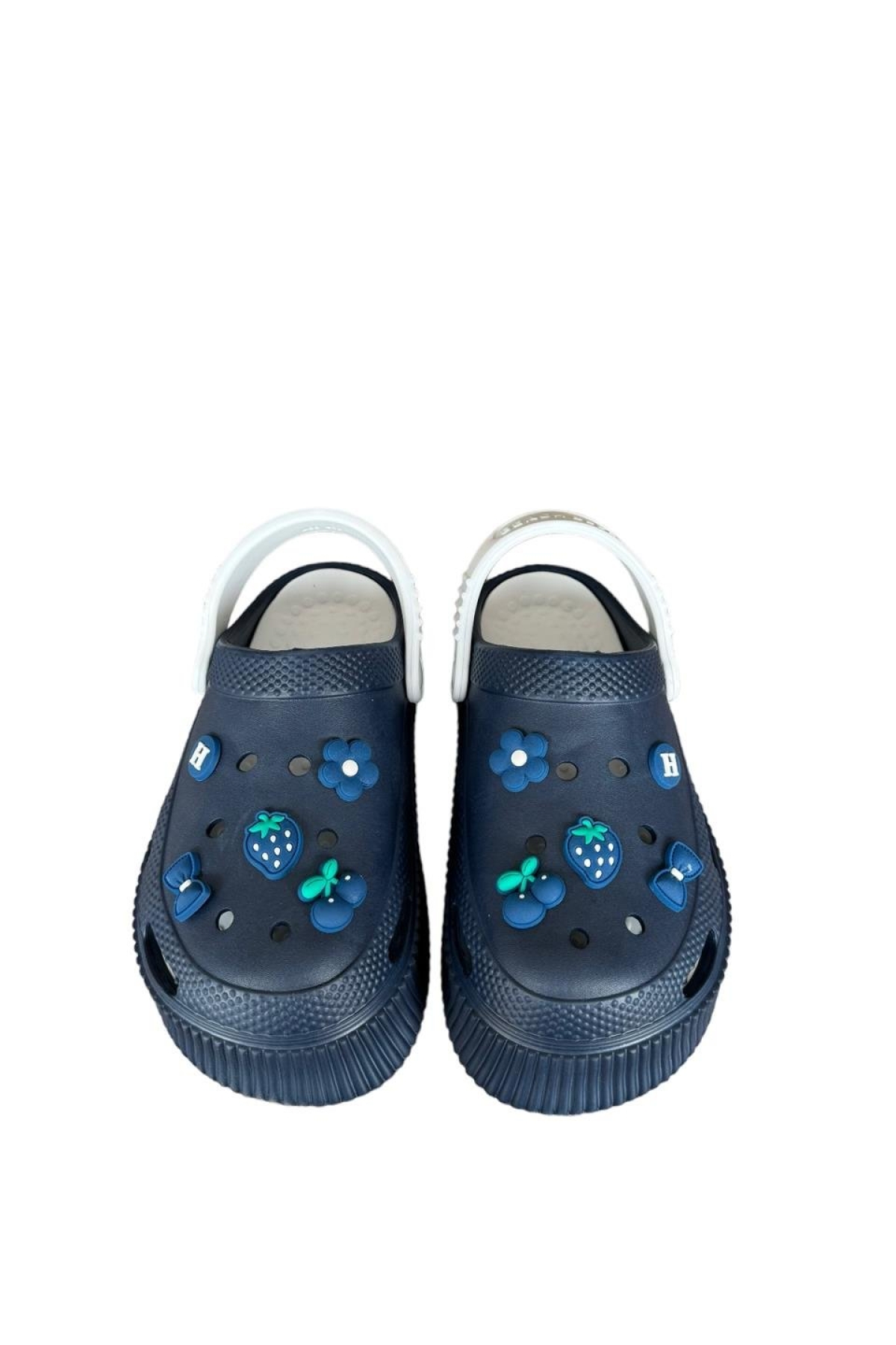 Yüksek Comfort Taban Kadın Sandalet LACİVERT - BEYAZ - Görsel 8