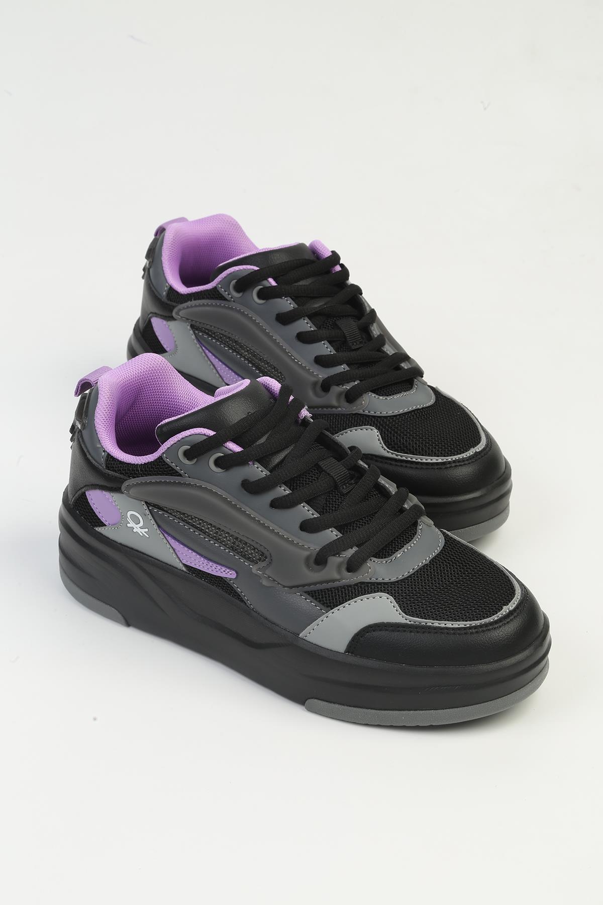 ® | İTHAL Kadın Siyah Spor Ayakkabı BNI-10000 - Görsel 7