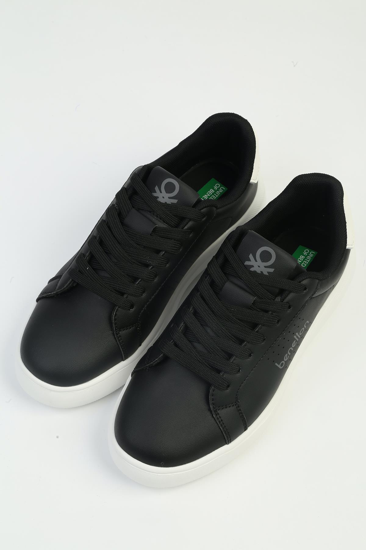 ® | İTHAL Kadın Siyah Beyaz Spor Ayakkabı BNI-10266 - Görsel 6