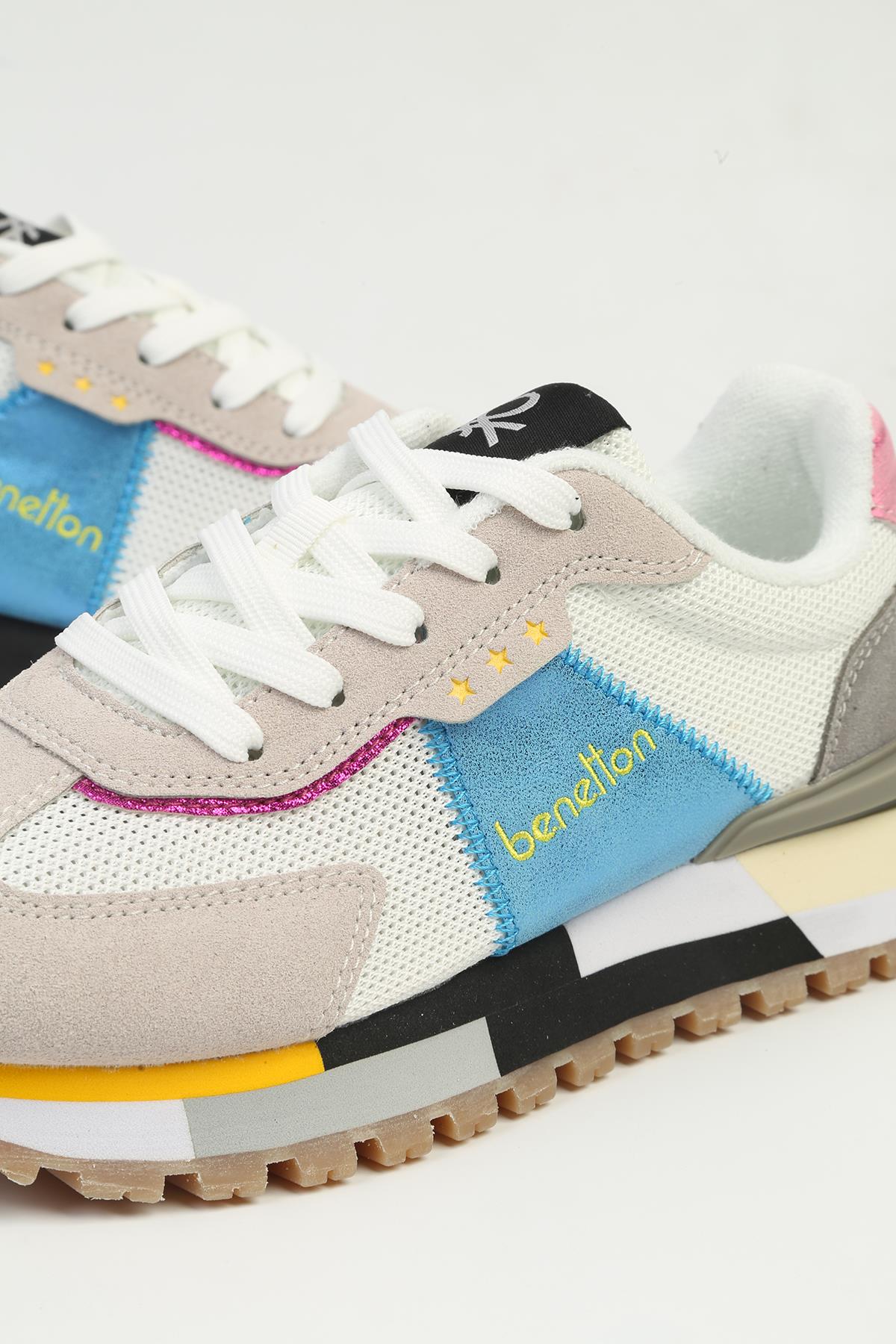 ®| İTHAL Kadın Beyaz Mavi Spor Ayakkabı BNI-10009 - Görsel 6