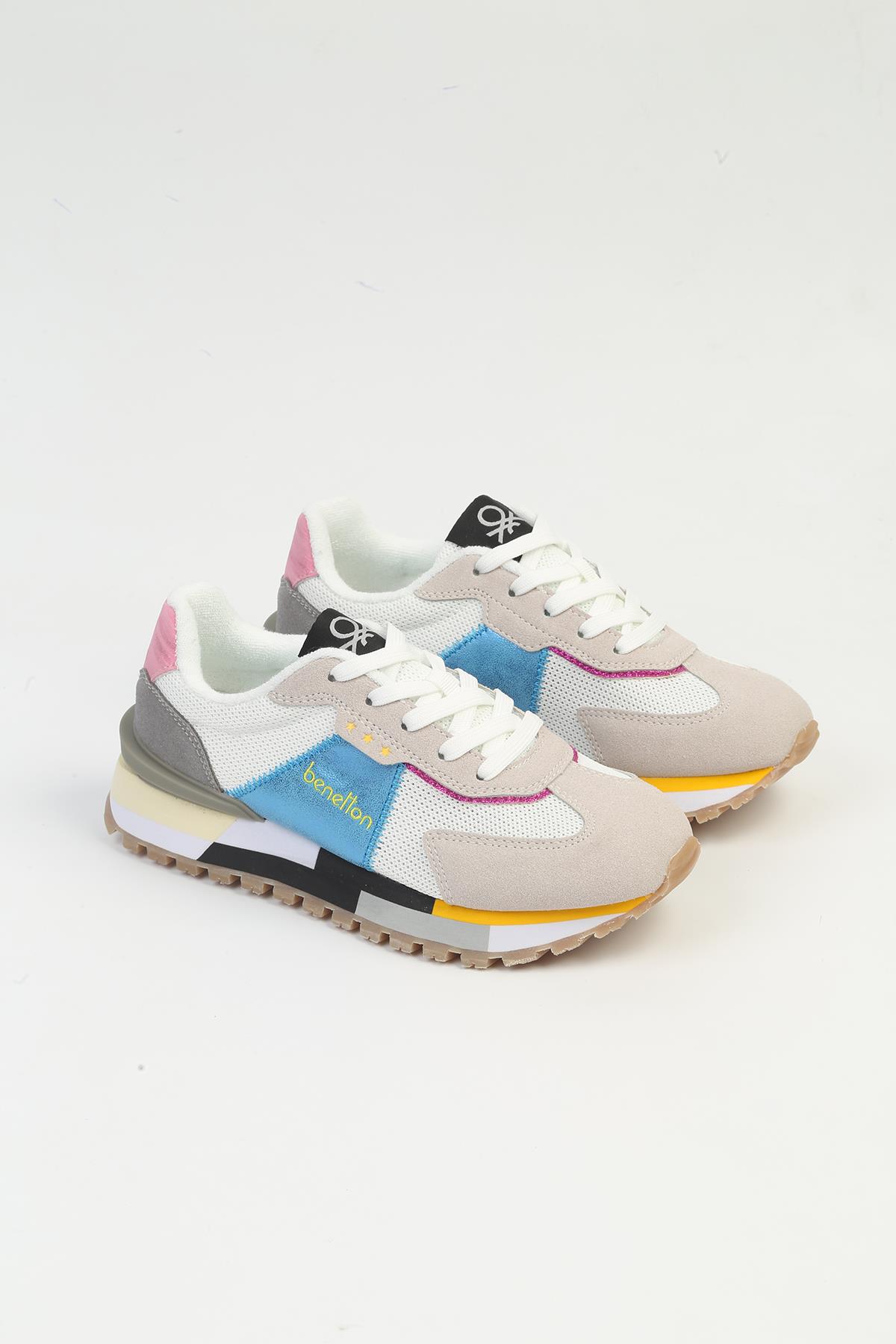 ®| İTHAL Kadın Beyaz Mavi Spor Ayakkabı BNI-10009 - Görsel 7