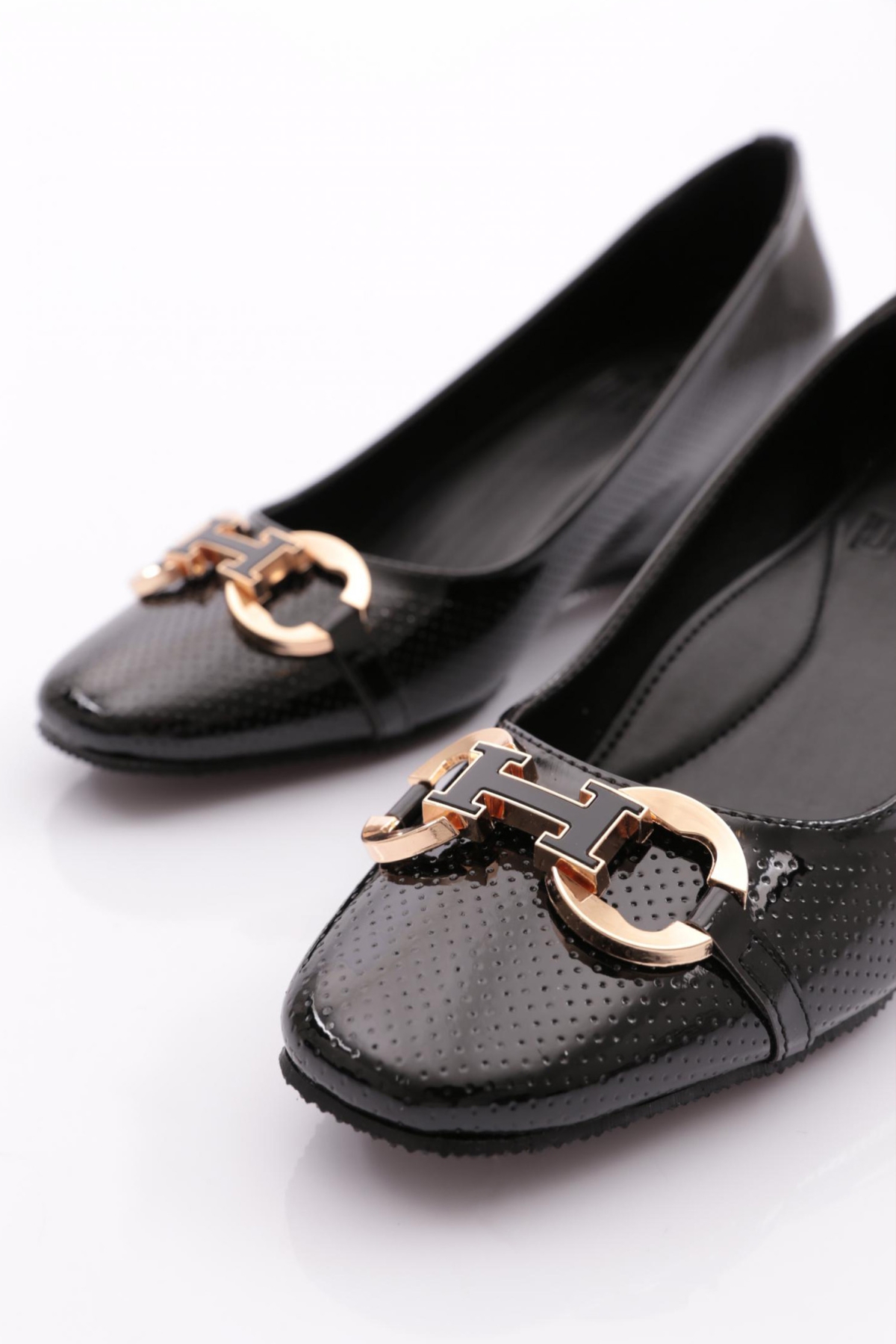 Dgn Dgn Siyah 24362 Kadin Tokali Dolgu Topuklu Ayakkabi Topuklu Ayakkabı | Flo Siyah - 5. görsel