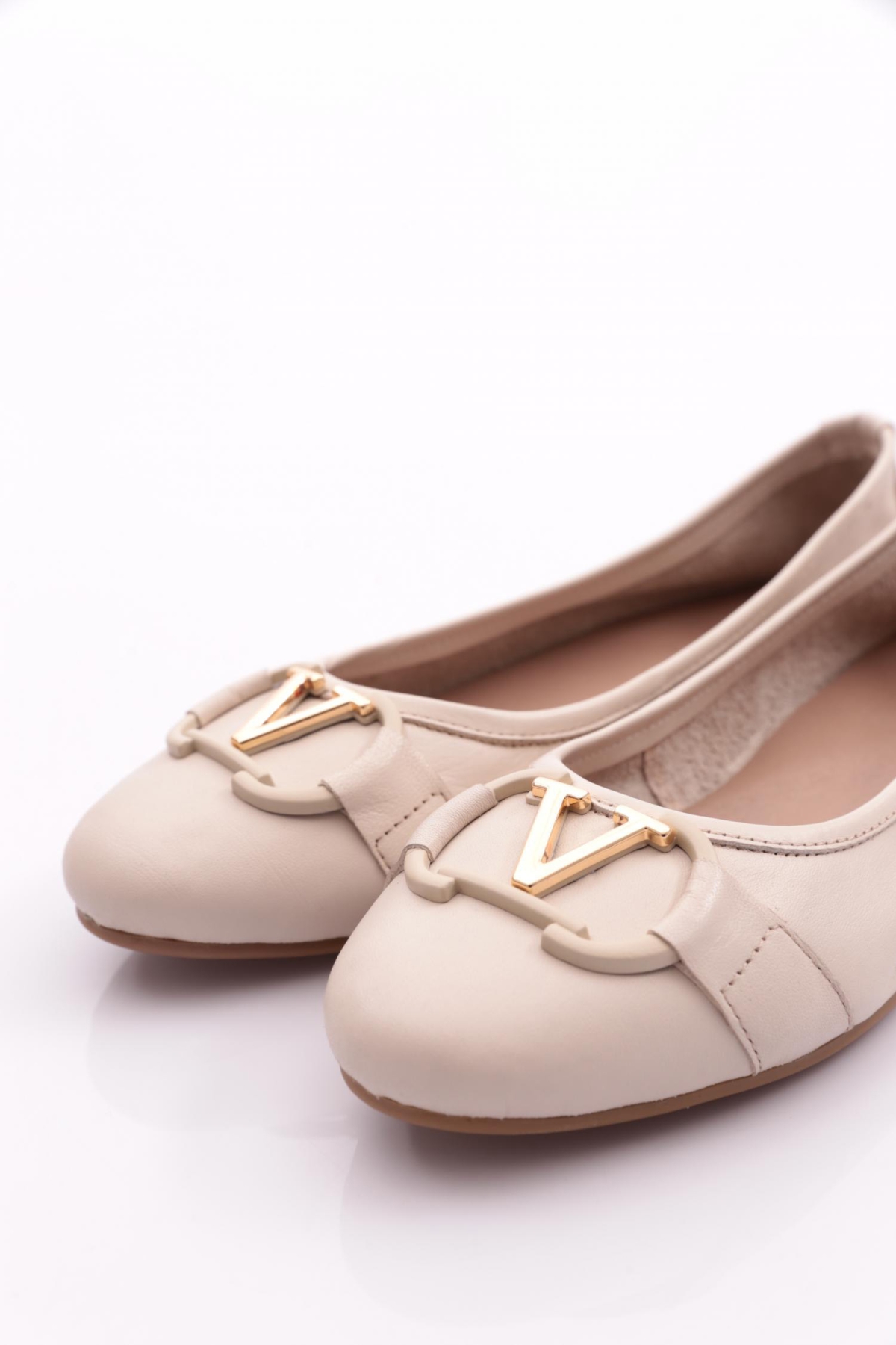 24057V Kadin V Tokali Aksesuarli Babet - Görsel 5