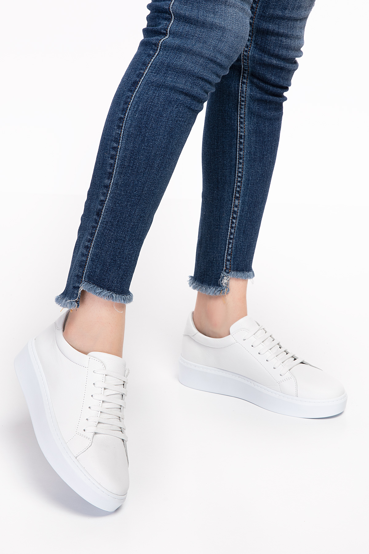 Gondol Hakiki Deri Anatomik Taban Spor Ayakkabı ell.6839 - Görsel 3