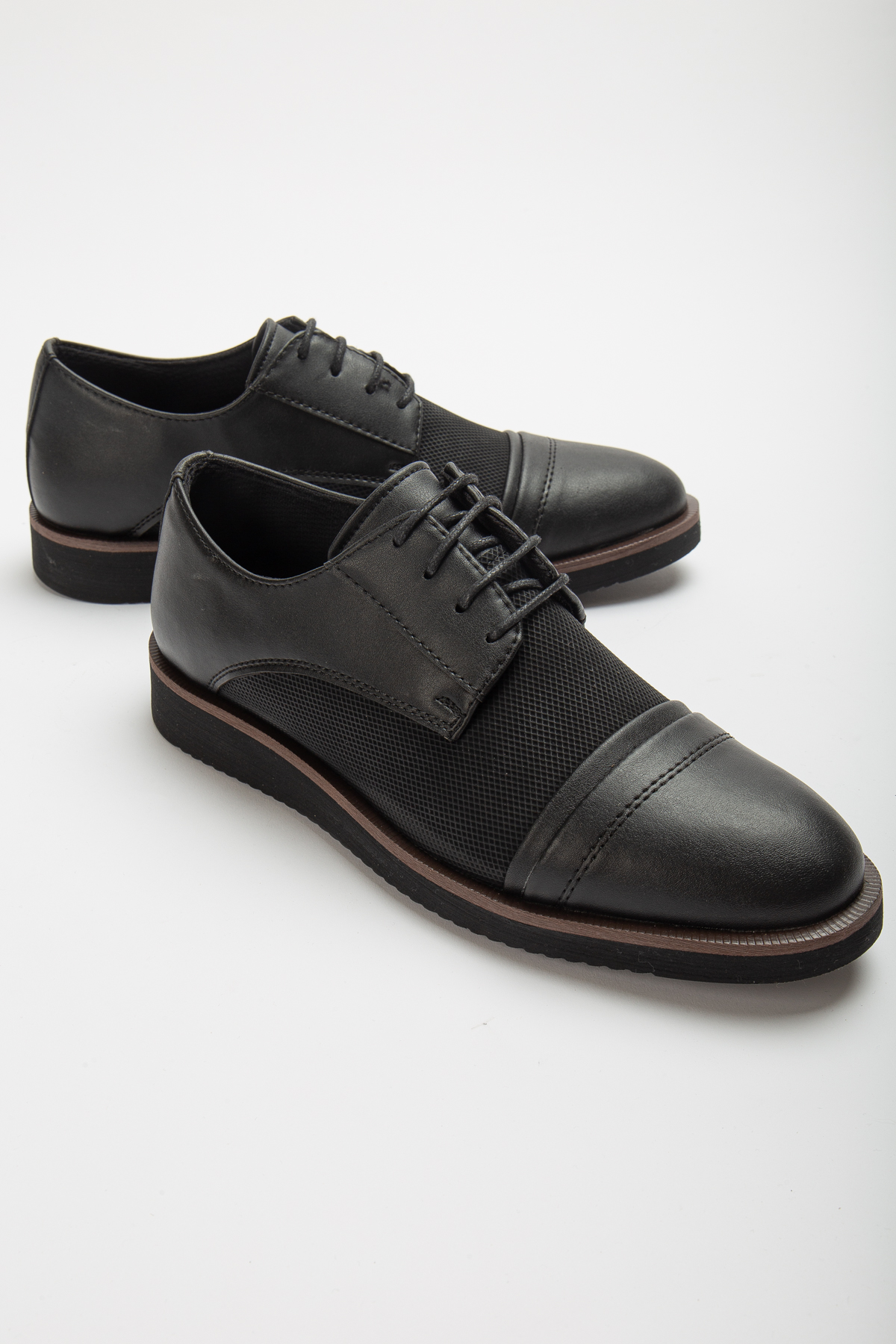 Daxtors Daxtors Siyah Garantili D481 Günlük Ortopedik Erkek Klasik Ayakkabı | Flo Siyah - 7. görsel