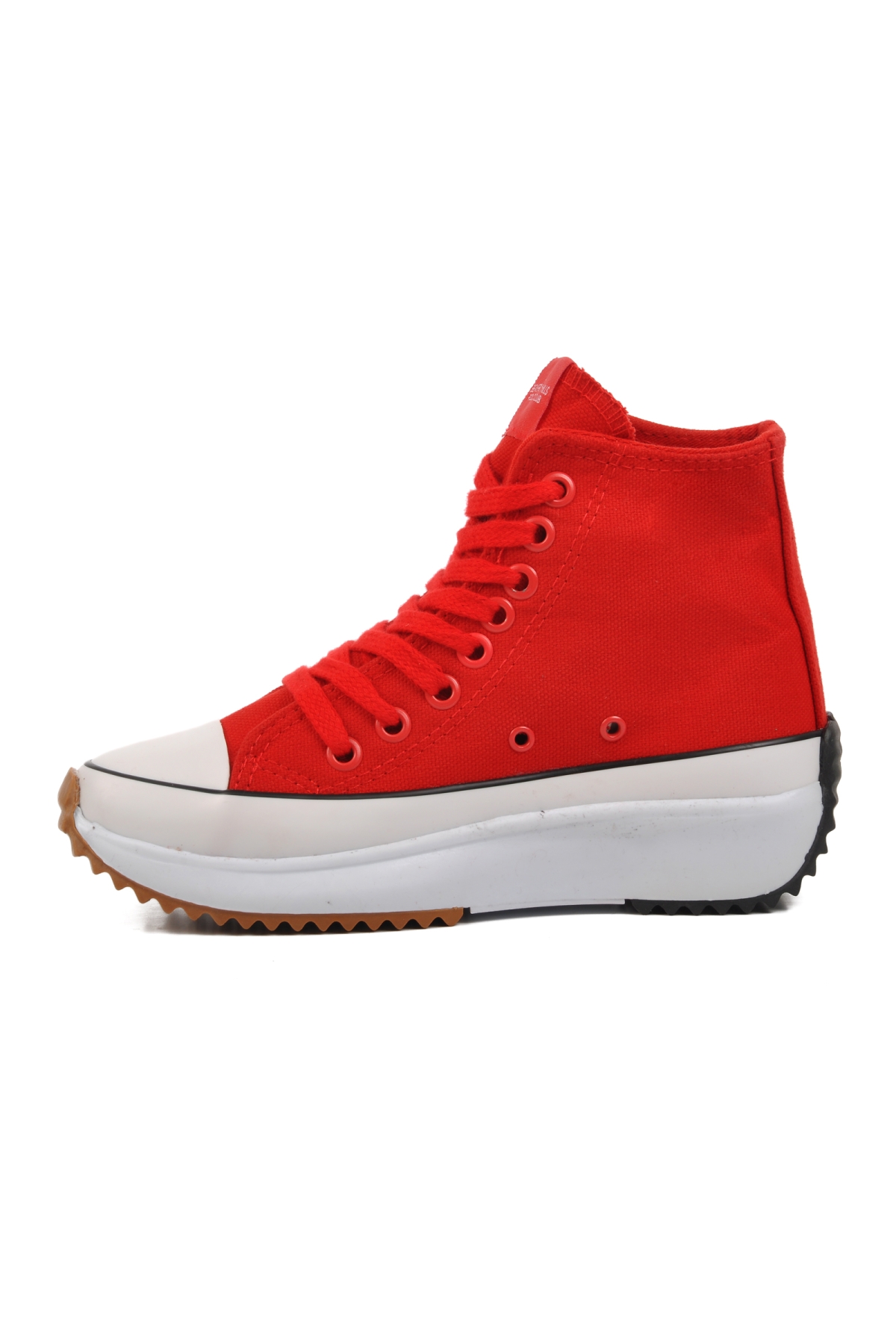 PO-30100 Kırmızı Unisex Hi Sneaker - Görsel 3