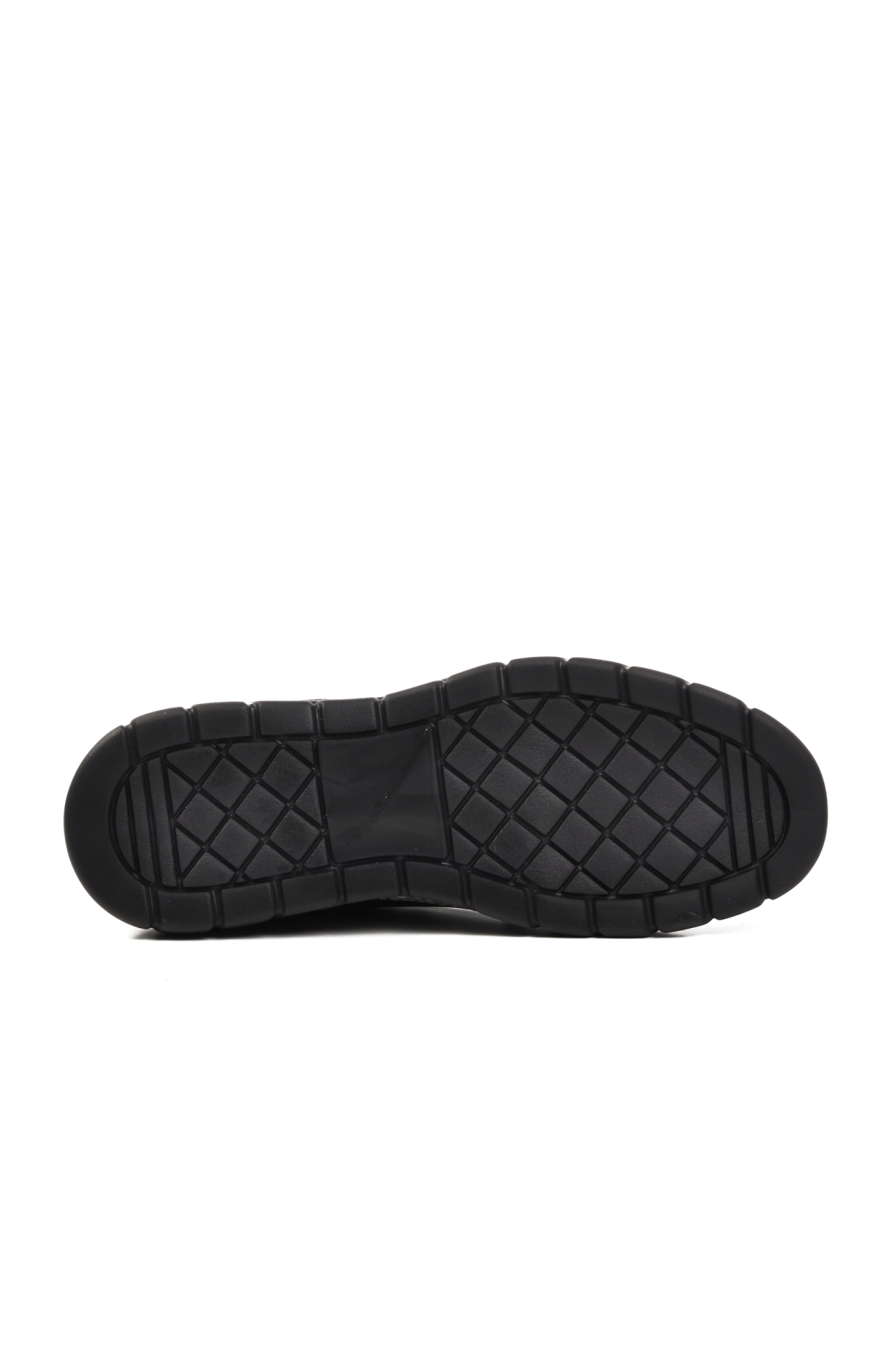 152-19503 Siyah Hakiki Deri Kadın Sneaker - Görsel 6