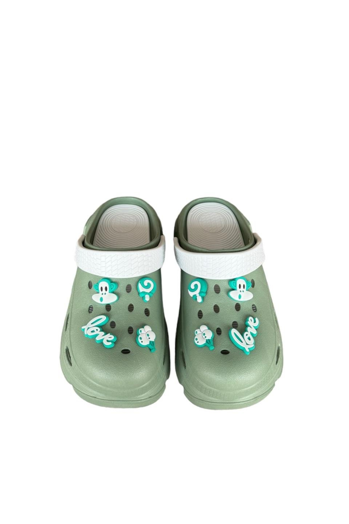 Yüksek Taban Kadın Sandalet SU YEŞİLİ - Görsel 7