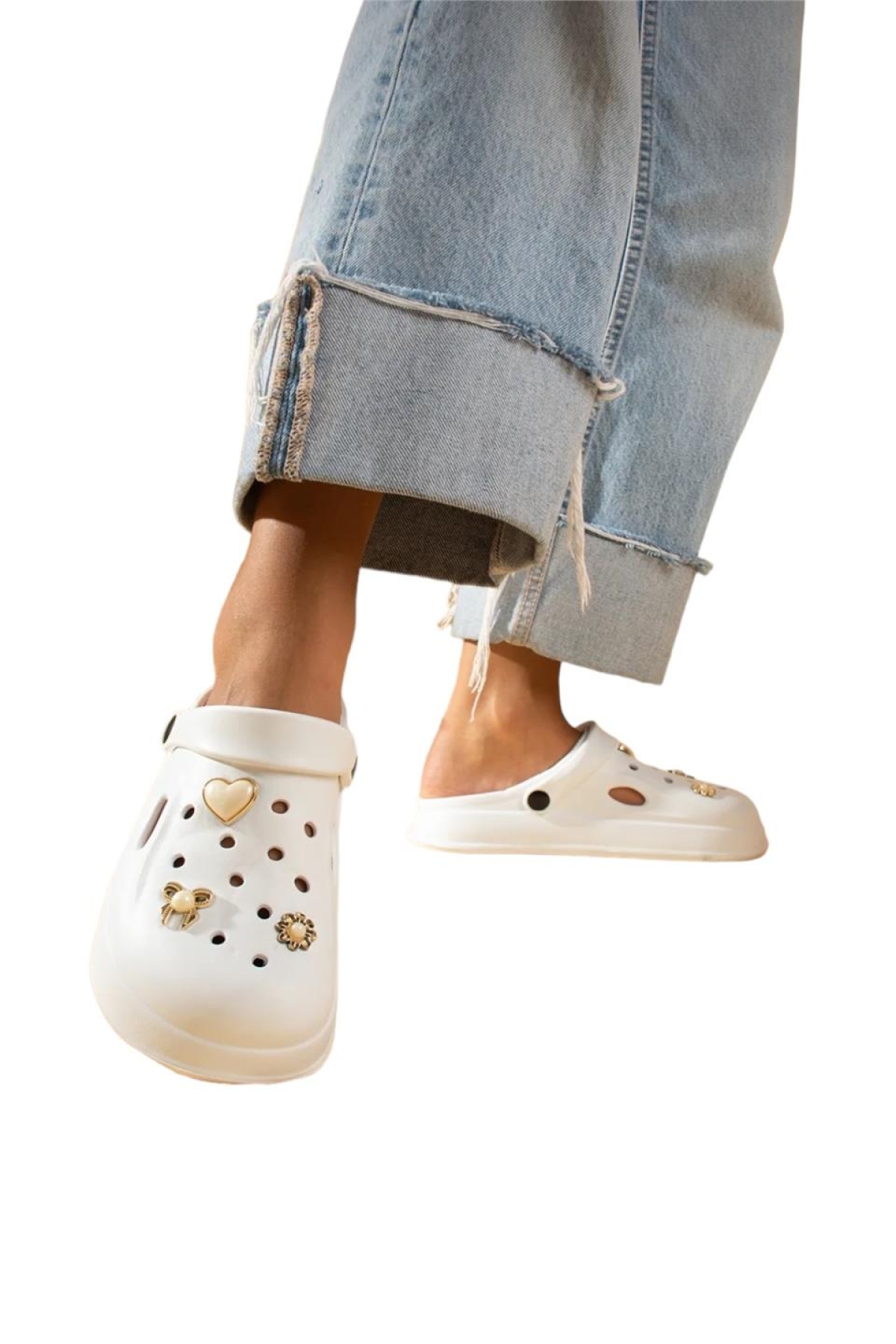 Rahat Taban Kadın Sandalet BEYAZ - Görsel 2