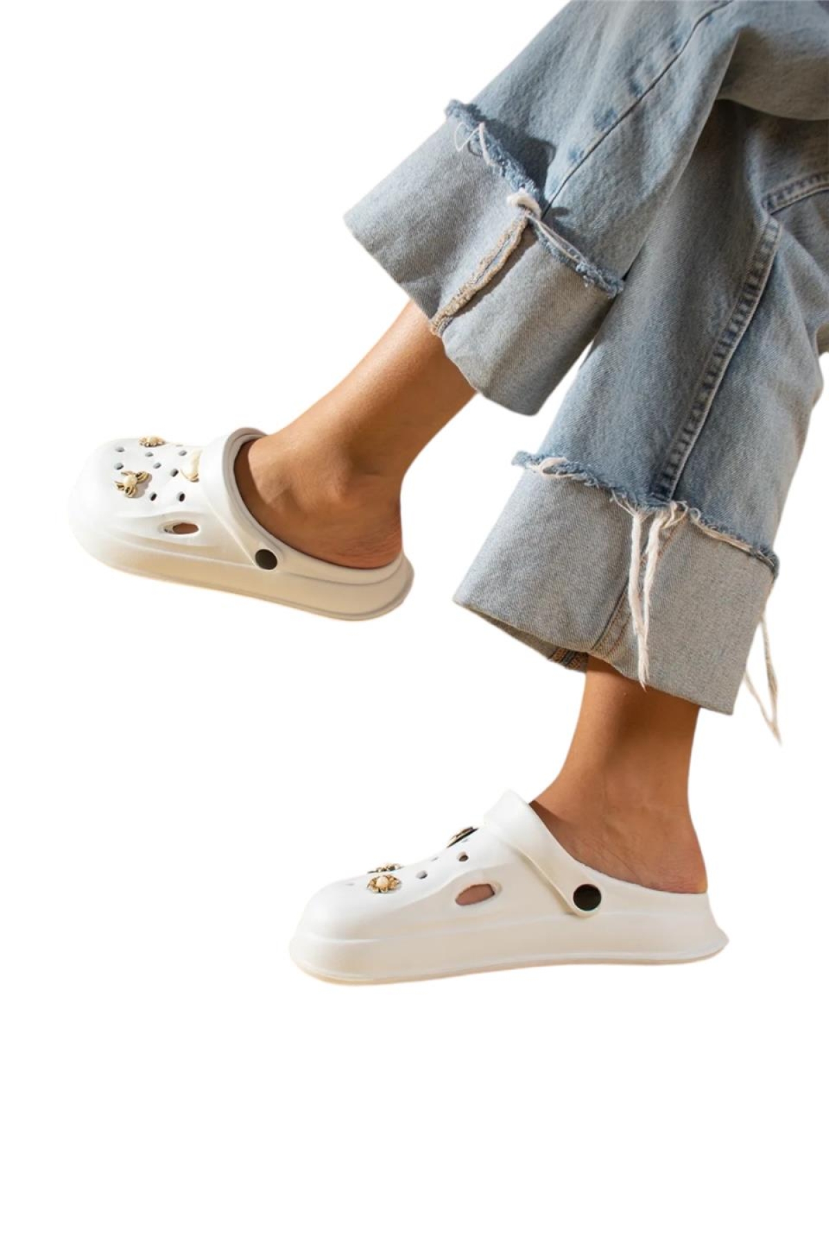 Rahat Taban Kadın Sandalet BEYAZ - Görsel 3
