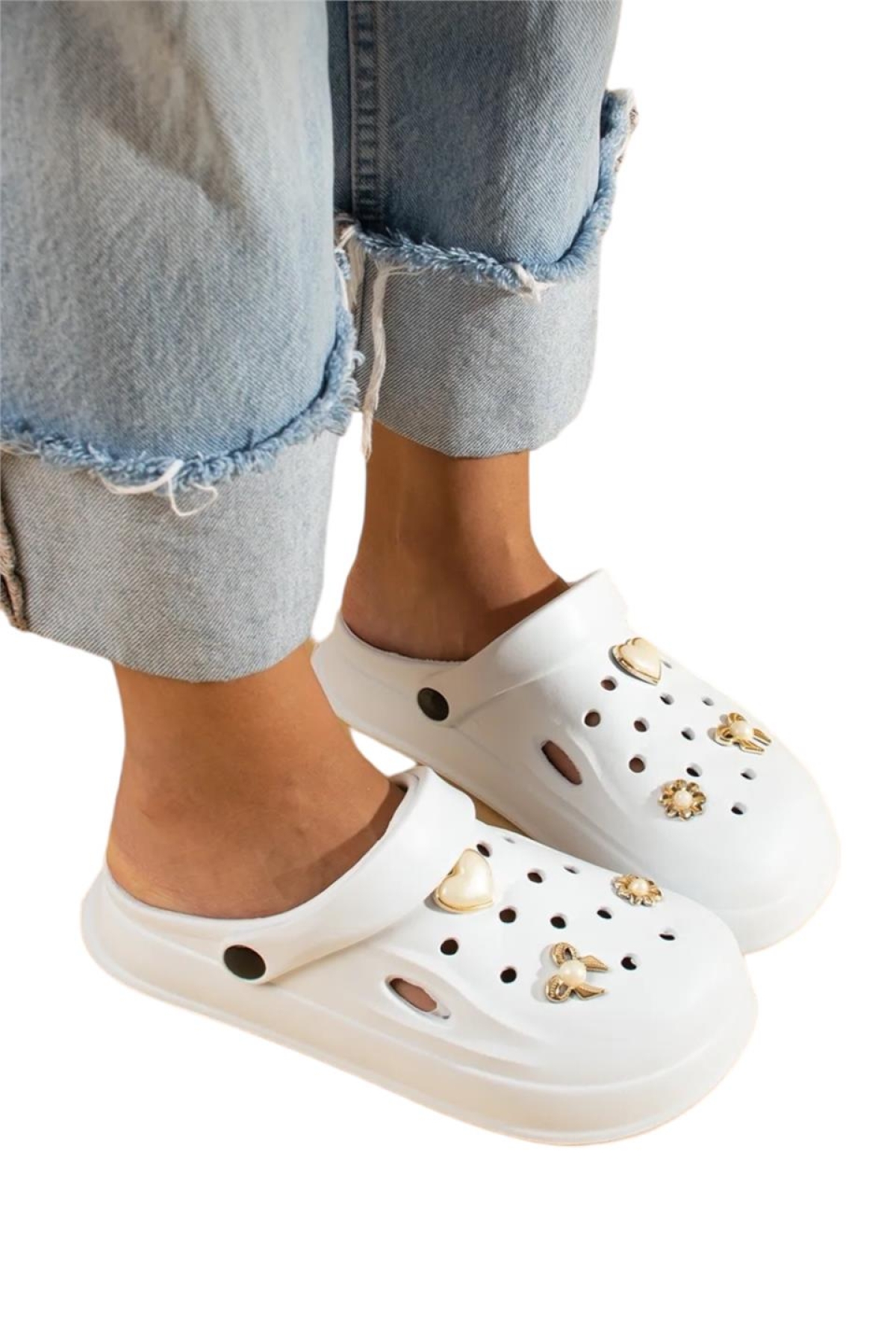 Rahat Taban Kadın Sandalet BEYAZ - Görsel 4