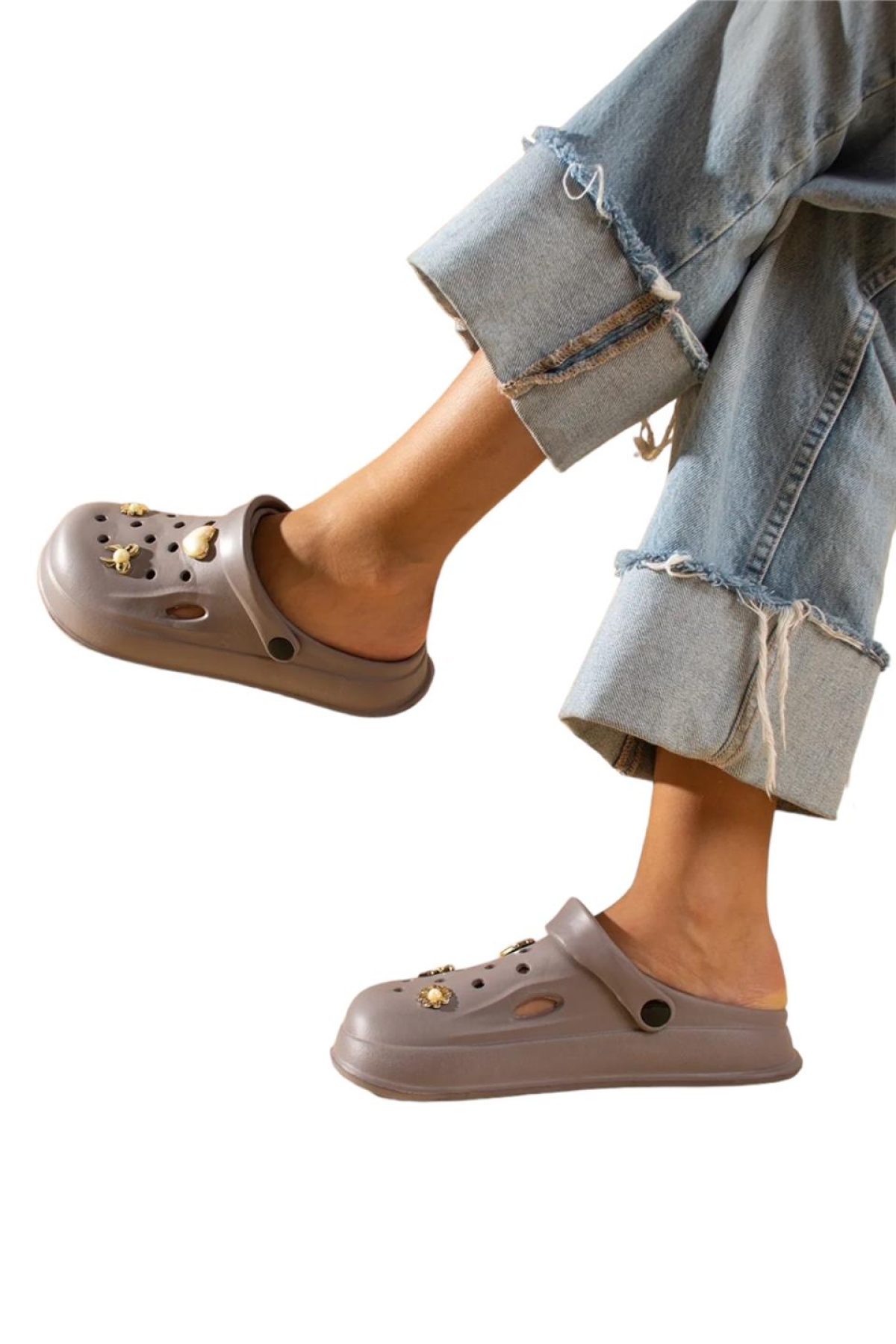 Rahat Taban Kadın Sandalet FÜME - Görsel 3