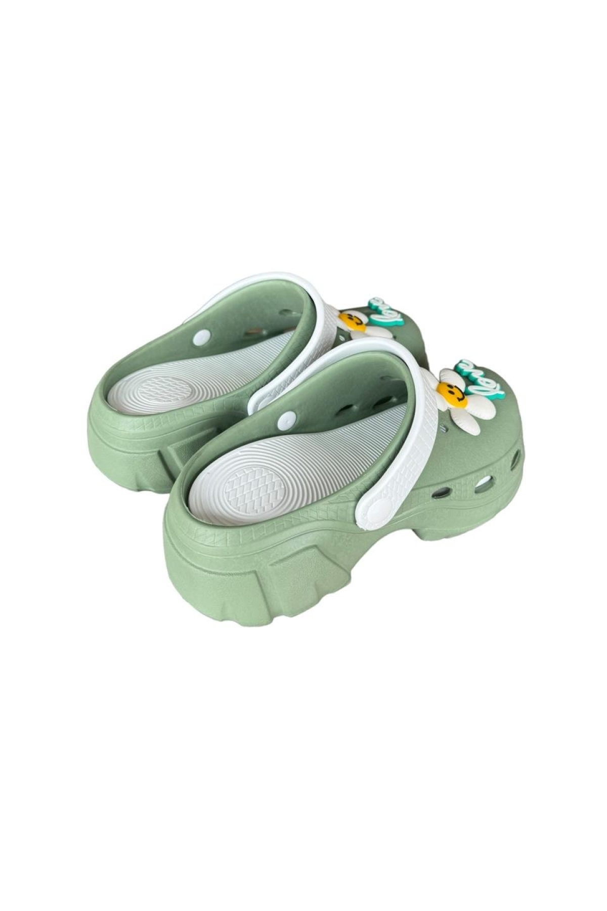 Yüksek Rahat Taban Kadın Sandalet SU YEŞİLİ - Görsel 6