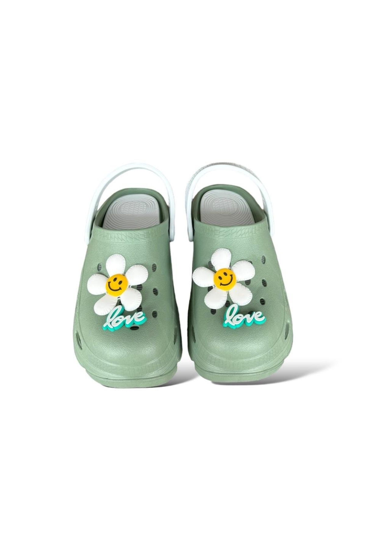 Yüksek Rahat Taban Kadın Sandalet SU YEŞİLİ - Görsel 7