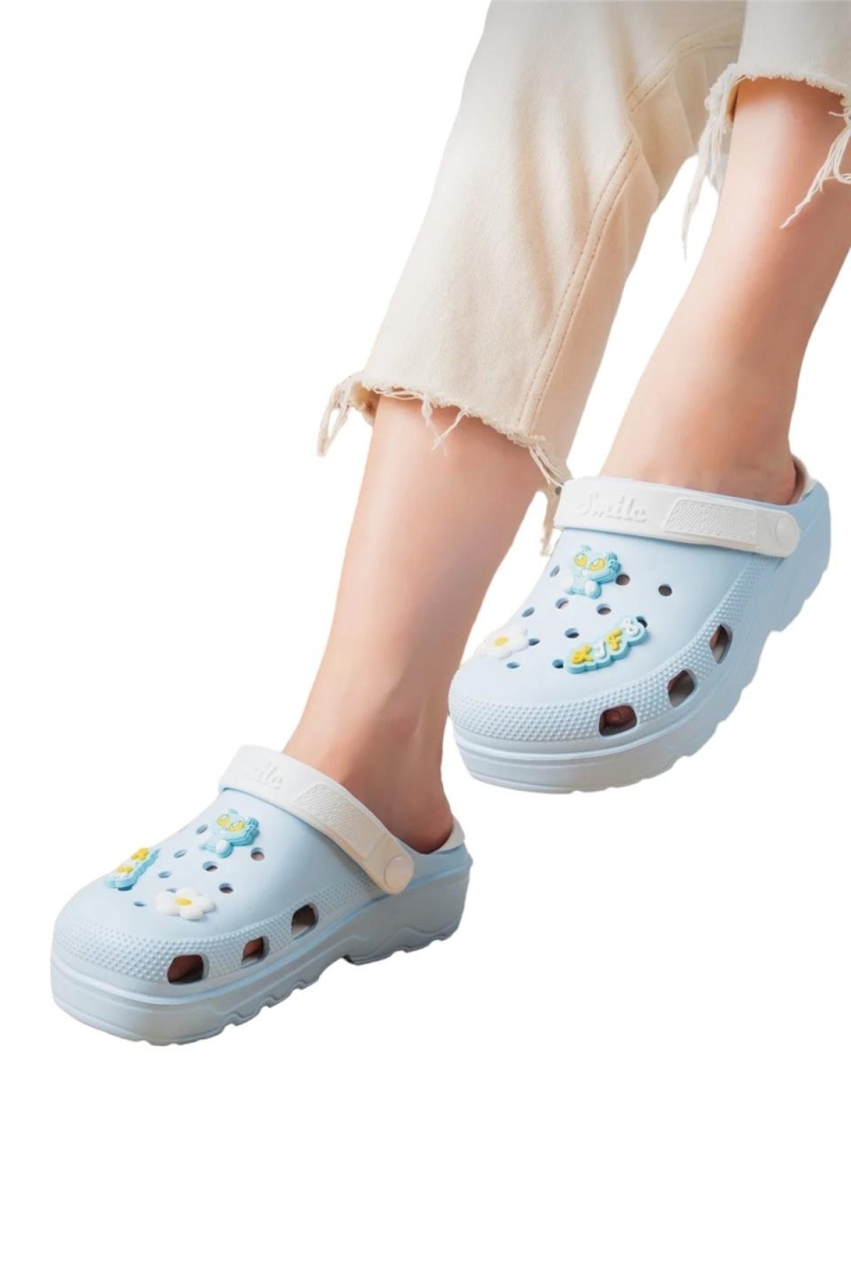 Rahat Taban Eva Kadın Sandalet MAVİ - Görsel 2