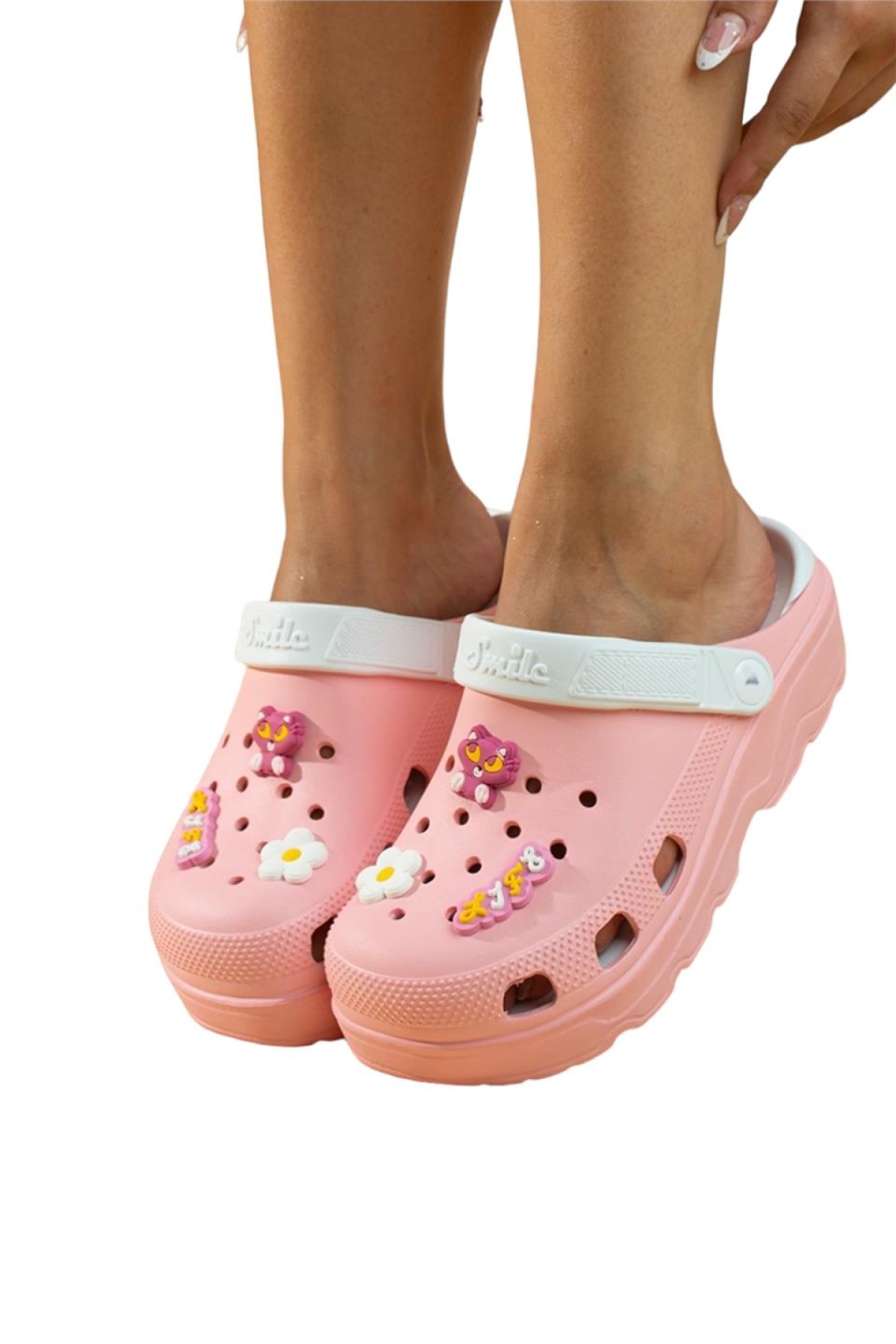 Rahat Taban Eva Kadın Sandalet PEMBE - Görsel 3