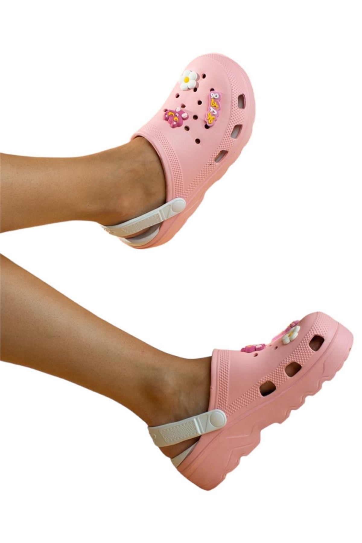 Rahat Taban Eva Kadın Sandalet PEMBE - Görsel 4