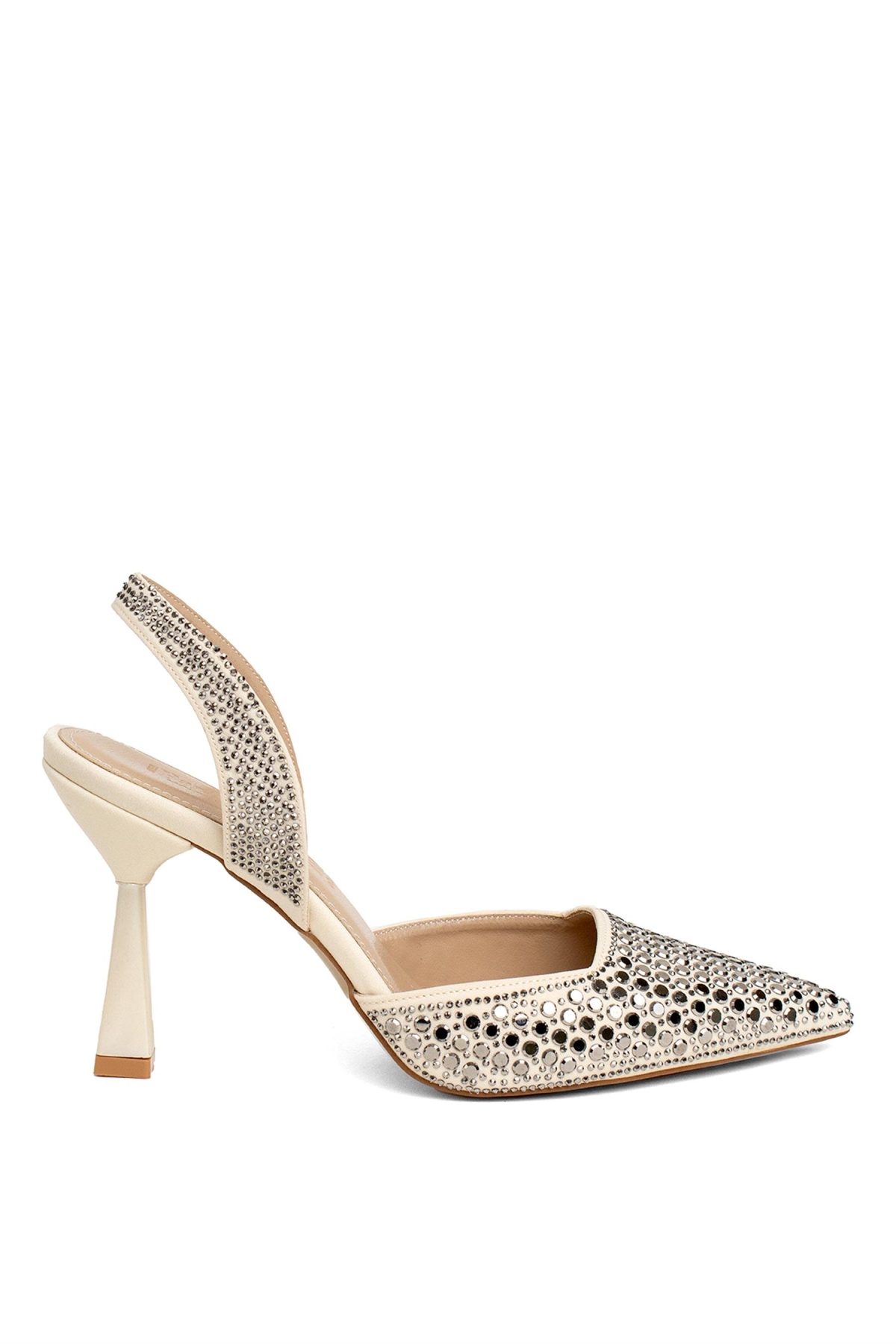 PM456 K002 Kadın Abiye Ayakkabı Ten - Görsel 2