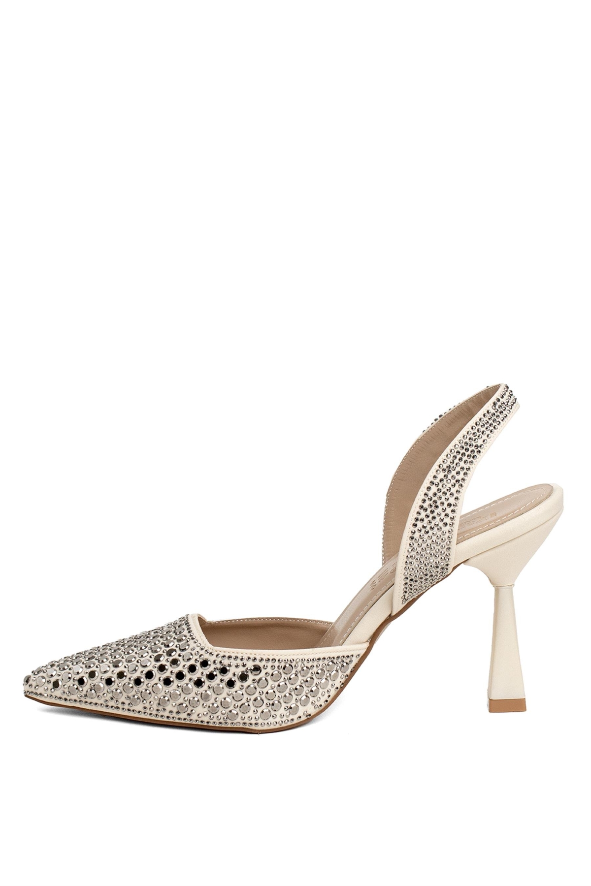 PM456 K002 Kadın Abiye Ayakkabı Ten - Görsel 4