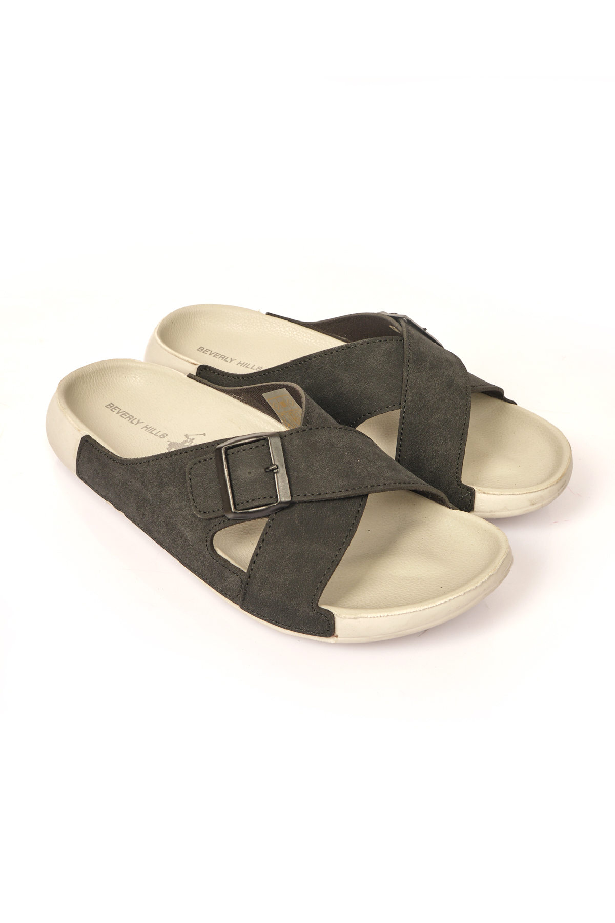 Toka Detaylı Siyah Erkek Terlik PO-1130 - Görsel 2