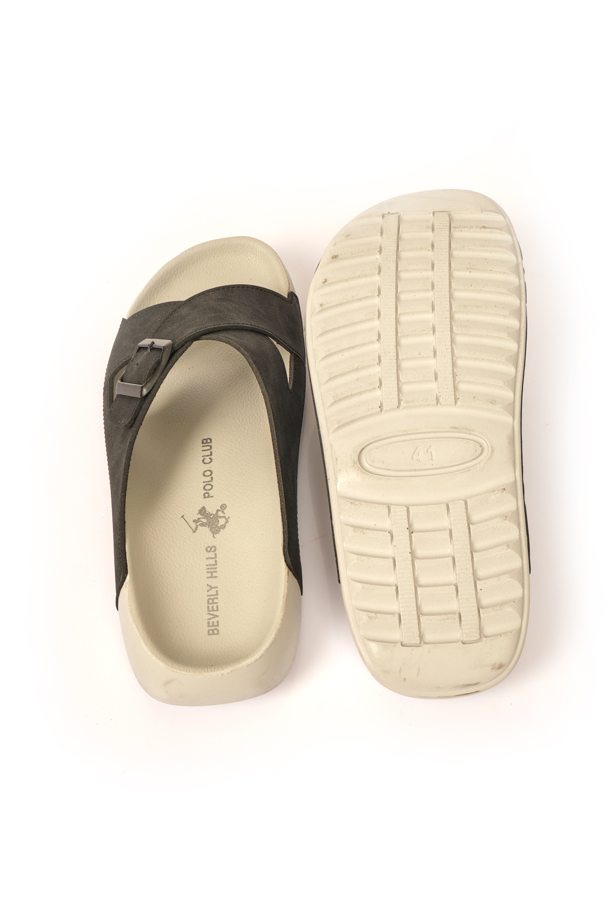 Toka Detaylı Siyah Erkek Terlik PO-1130 - Görsel 6