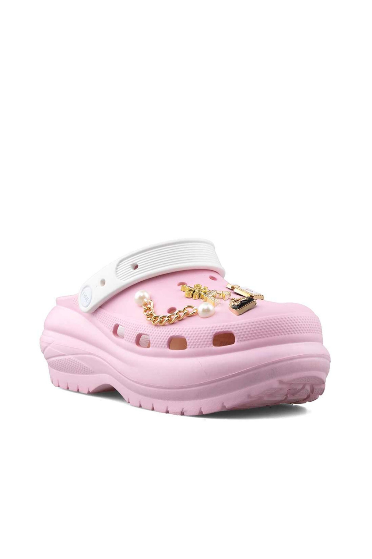 Twingo 602 Pembe Kadın Taşlı Terlik - Görsel 2