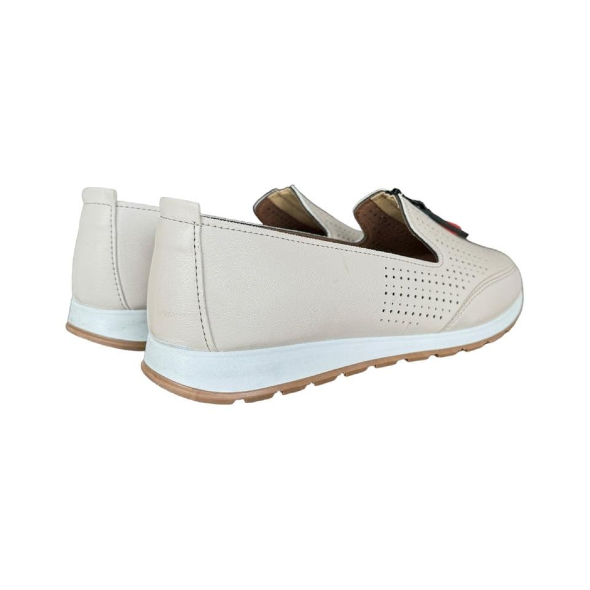 Ortopedik Nefes Alır Günlük Babet Ayakkabı BEJ - Görsel 6