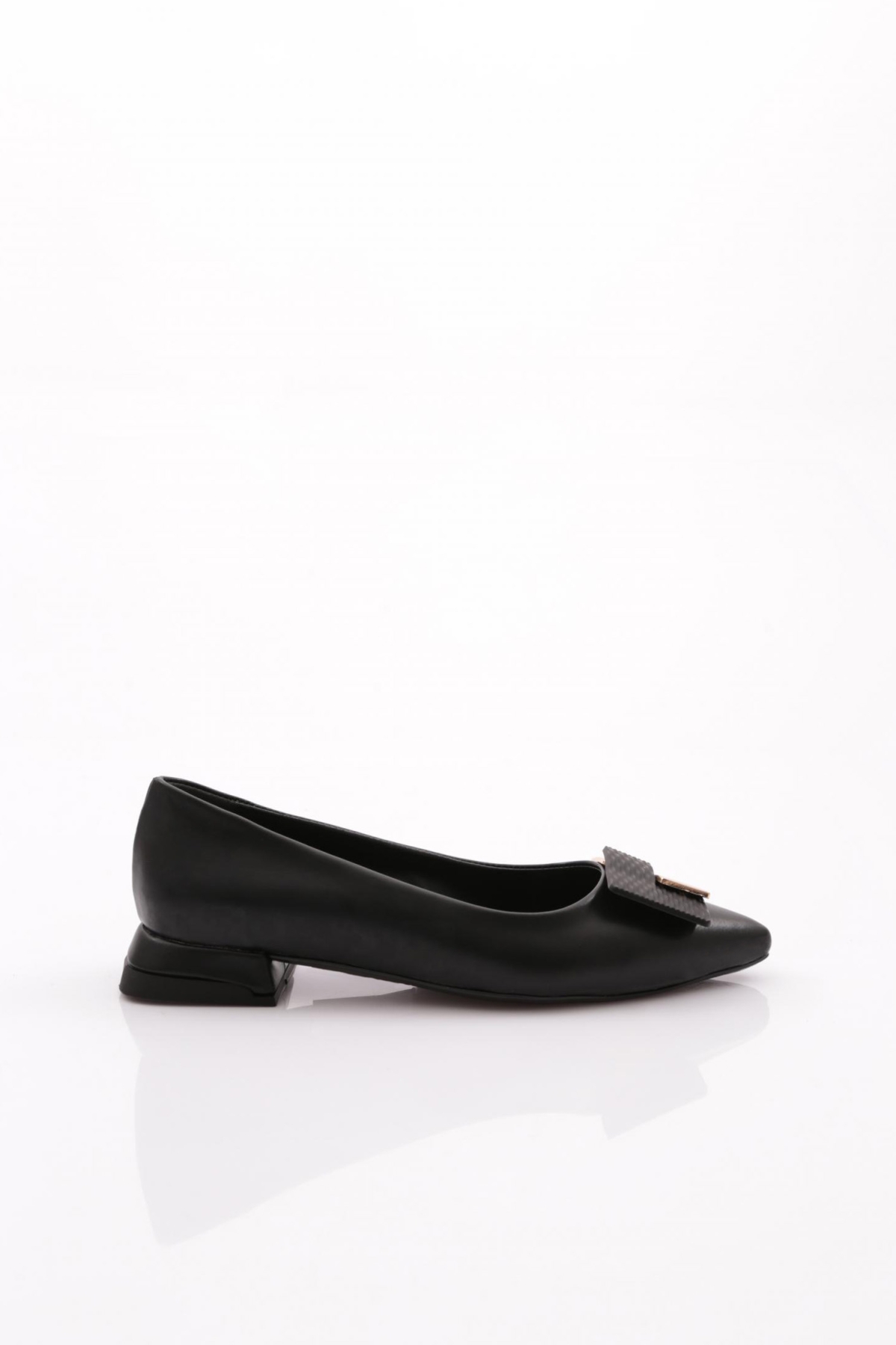 2801-23Y Kadin Sivri Burun Kare Tokali Babet - Görsel 2