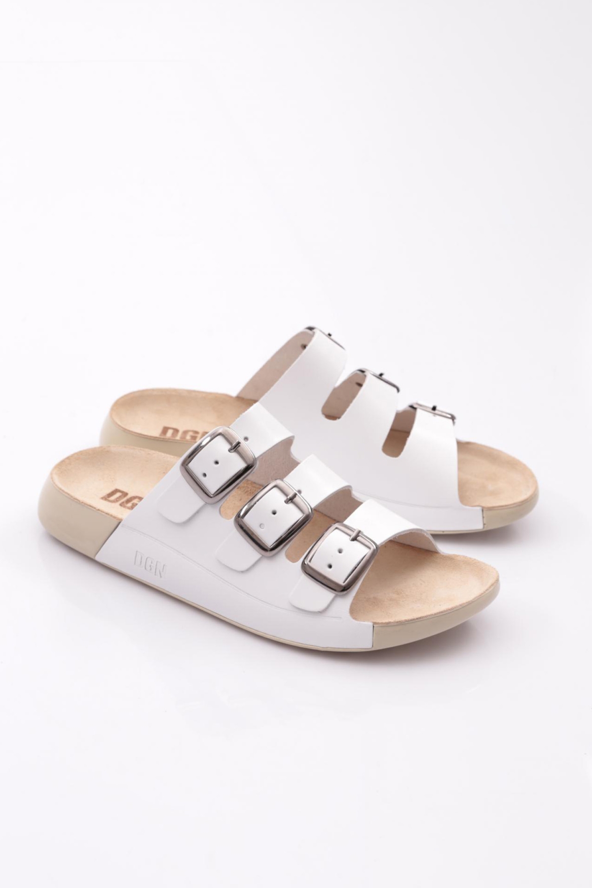 P29 Kadin Tokali Üç Bantli Terlik - Görsel 3