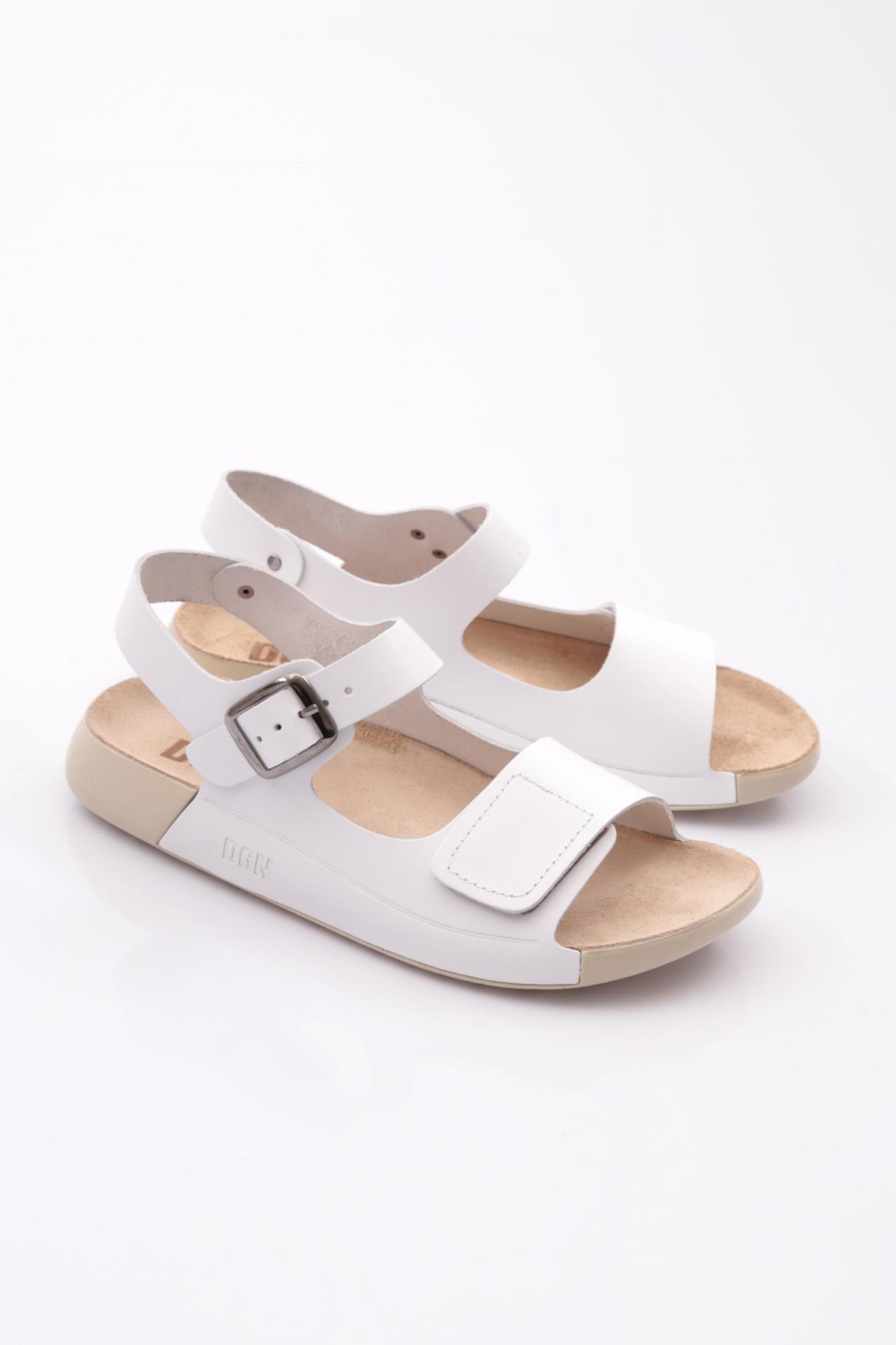 P28 Kadin Çift Bantli Sandalet - Görsel 3