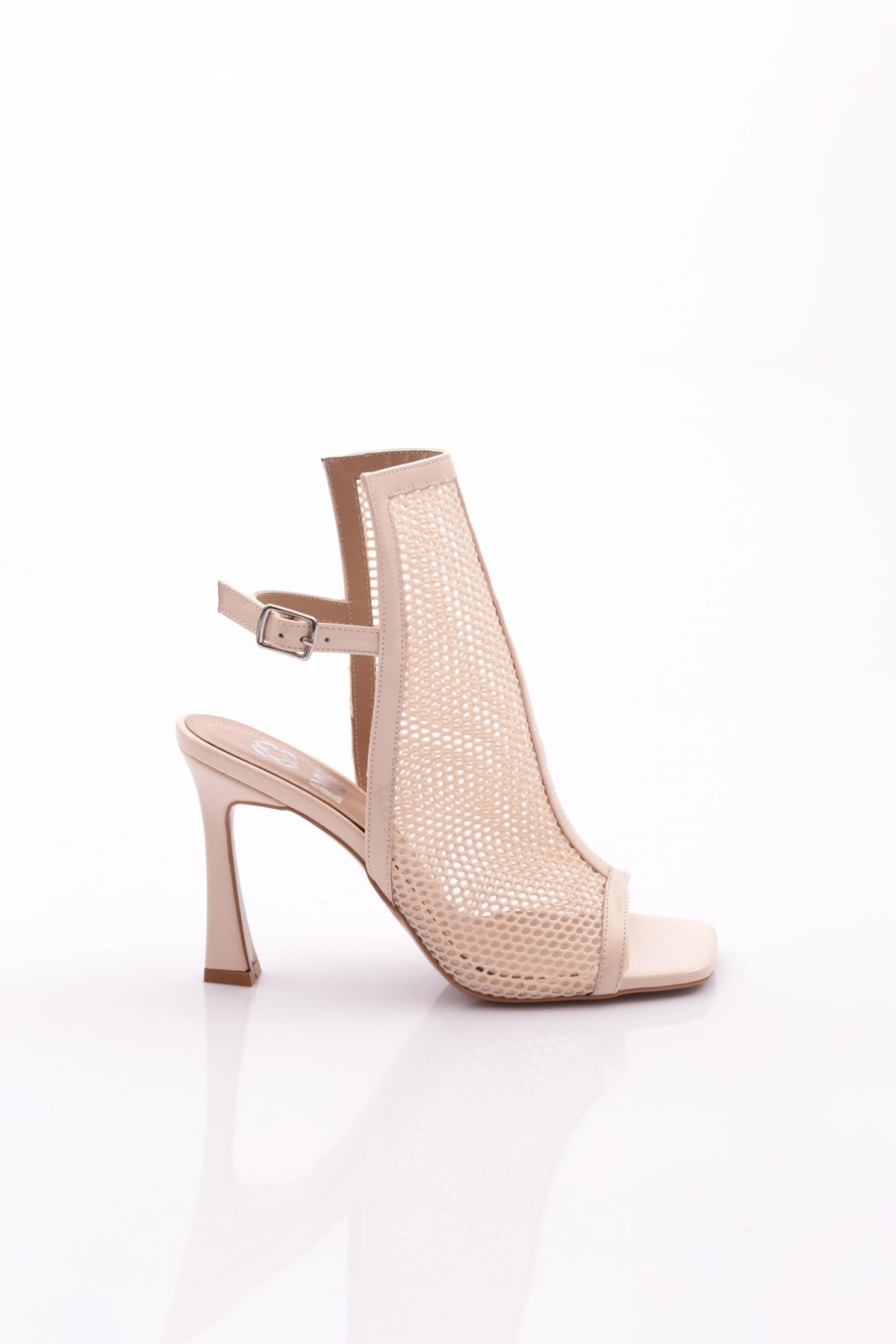 6902 Kadin Arkadan Bağlamali Topuklu Abiye Ayakkabi - Görsel 2