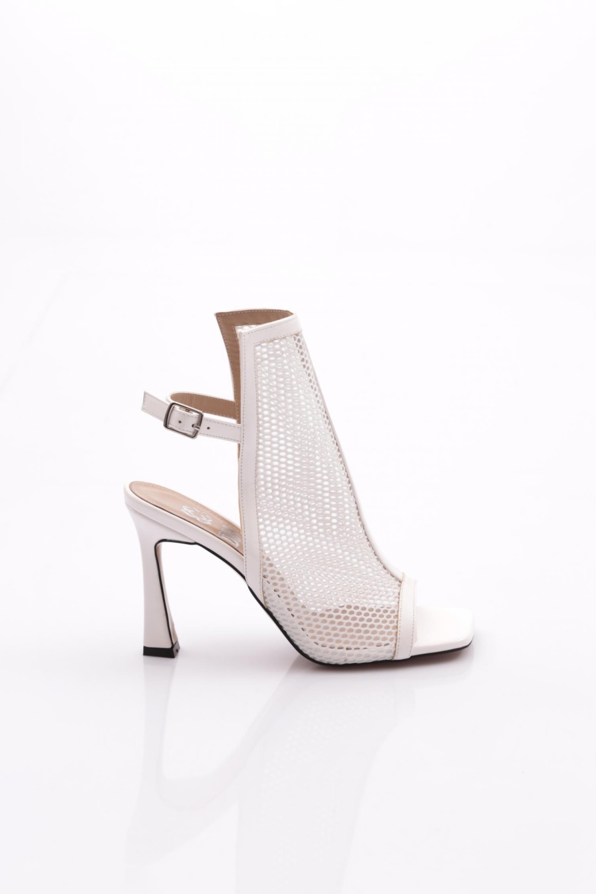 6902 Kadin Arkadan Bağlamali Topuklu Abiye Ayakkabi - Görsel 2