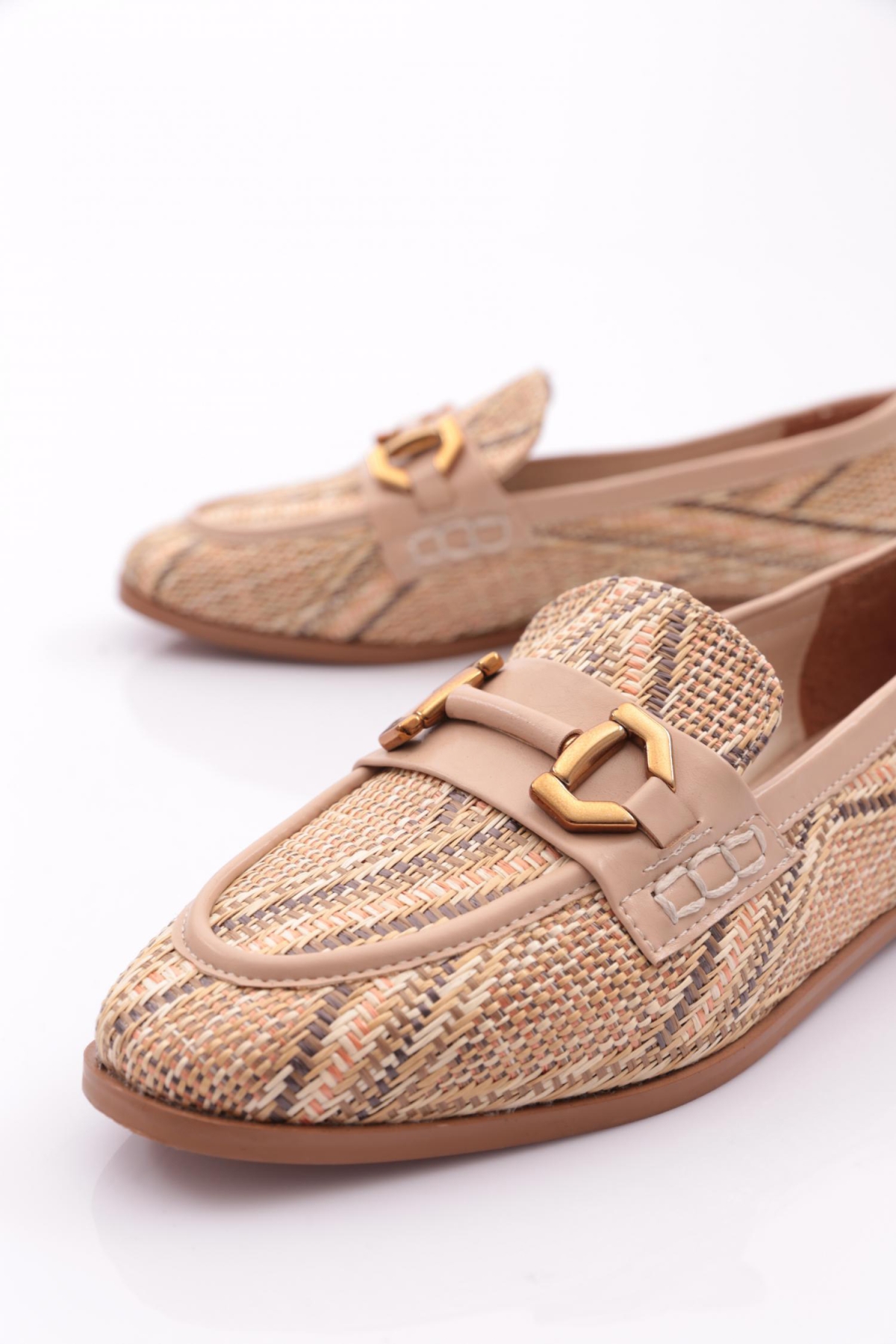 6370 Kadin Metal Aksesuarli Babet - Görsel 5