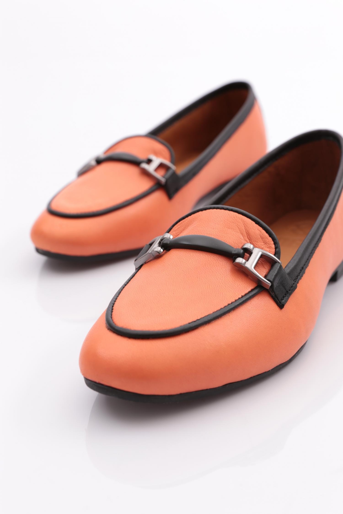 102-1 Kadin Demir Aksesuarli Babet - Görsel 5