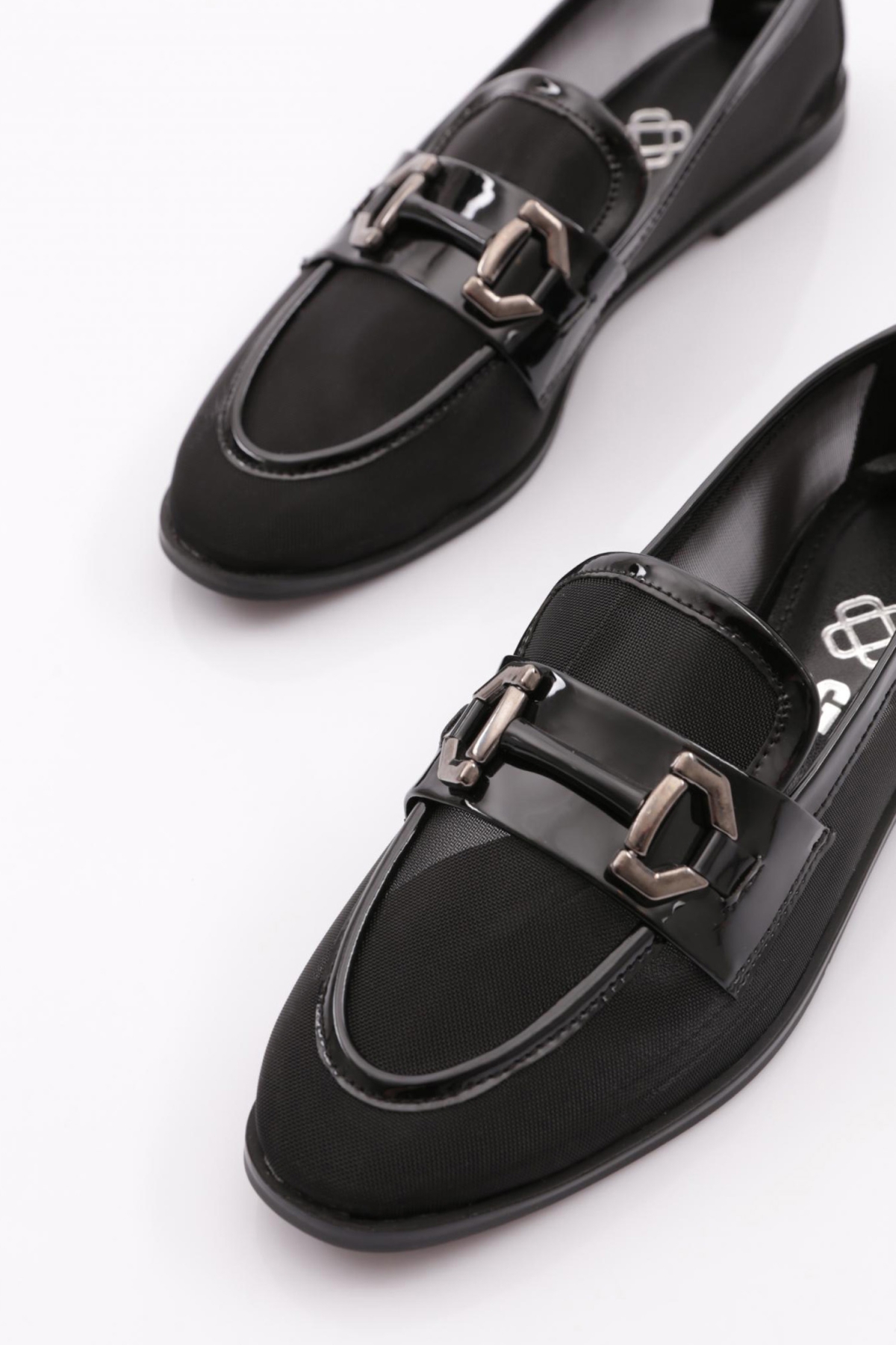 6375 Kadin Metal Aksesuarli Babet - Görsel 5