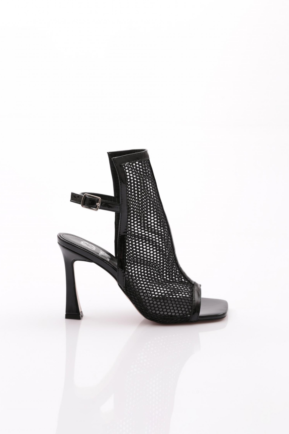 6902 Kadin Arkadan Bağlamali Topuklu Abiye Ayakkabi - Görsel 2