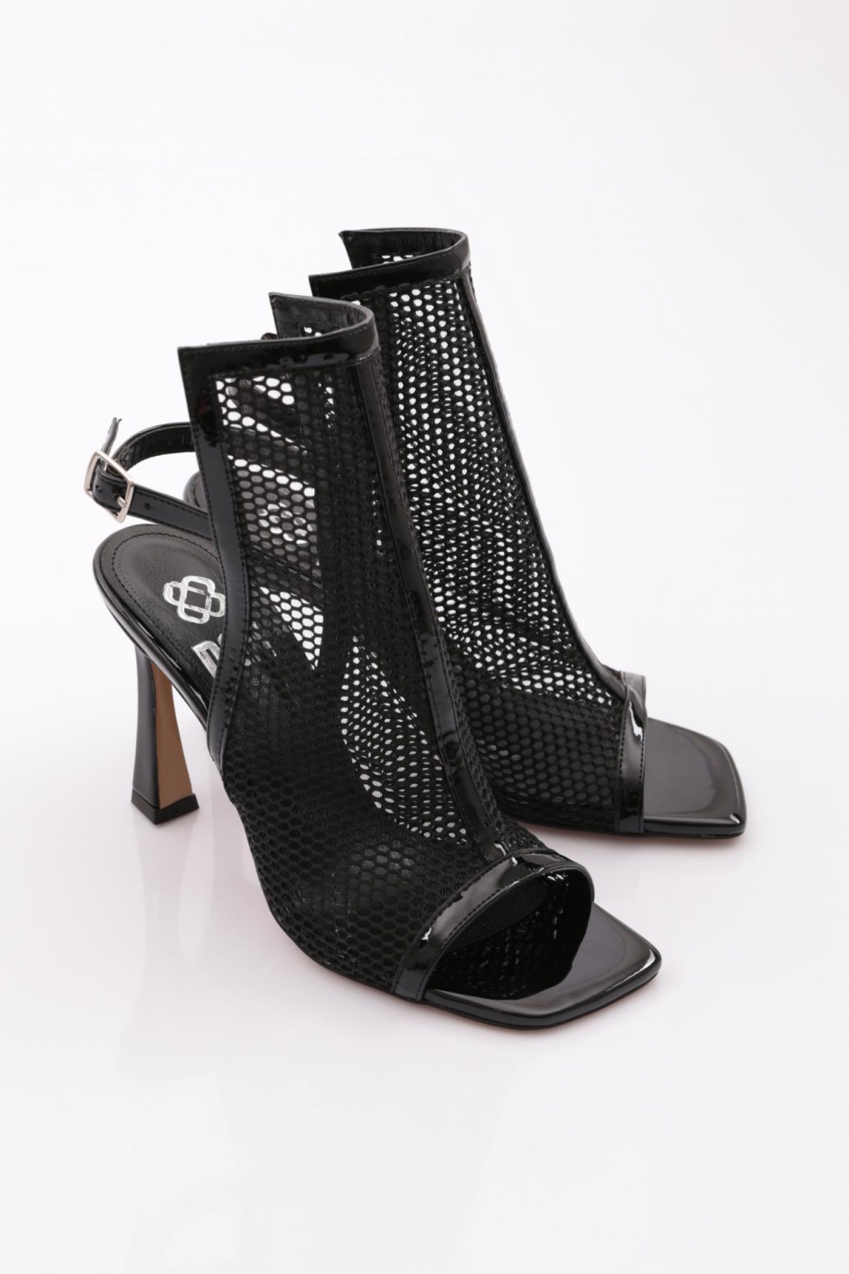 6902 Kadin Arkadan Bağlamali Topuklu Abiye Ayakkabi - Görsel 3