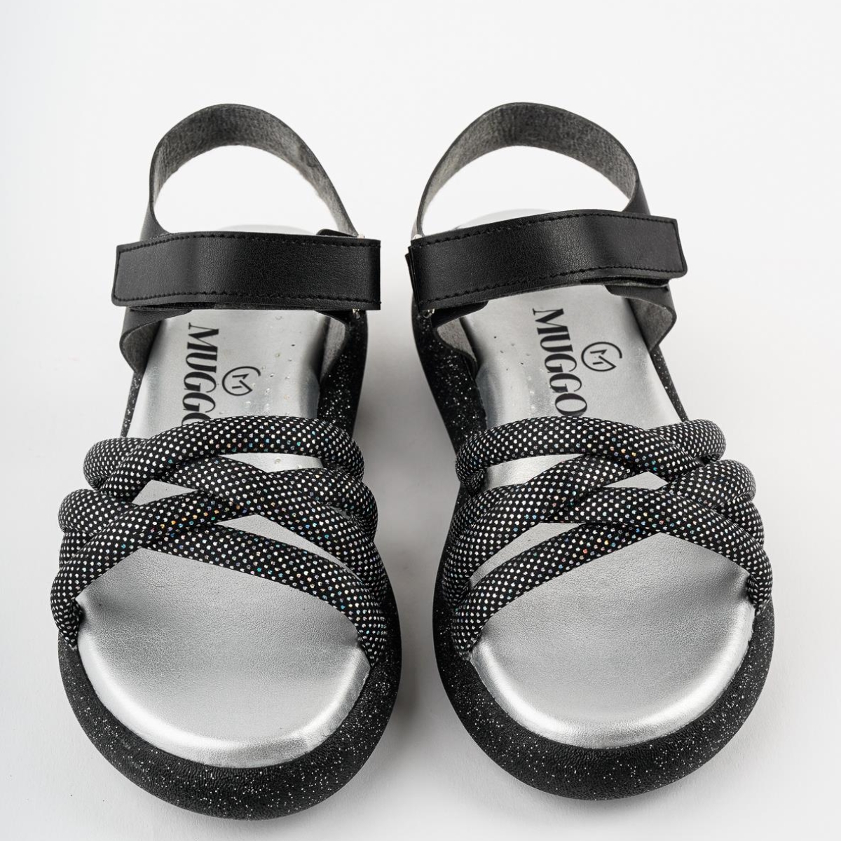 JAZZ Garantili Günlük Ortopedik Hafif Taban Örgü Detaylı Cırtlı Kız Çocuk Sandalet - Görsel 6