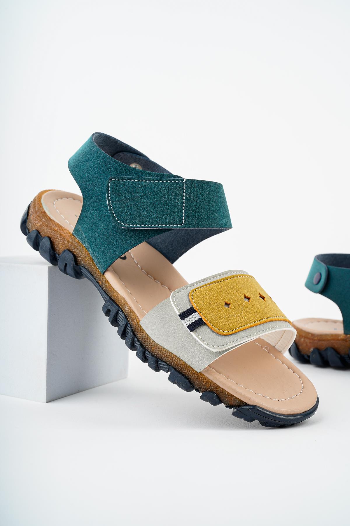 MİCKEY Garantili Günlük Ortopedik Hafif Taban Tek Bant Cırtlı Unisex Çocuk Sandalet - Görsel 5