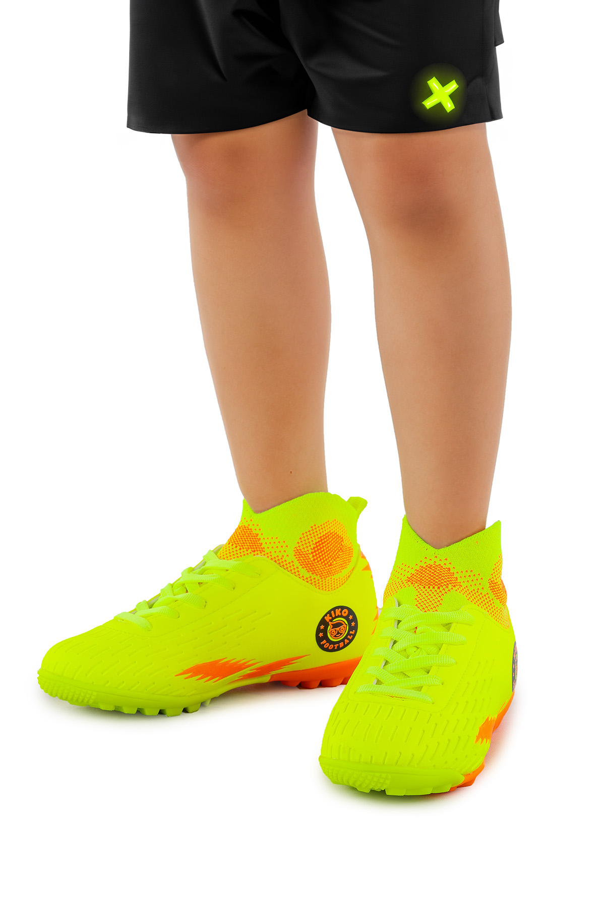 Tusa FHS Boğazlı Halı Saha Erkek Çocuk Futbol Ayakkabı Sarı - Turuncu - Görsel 4