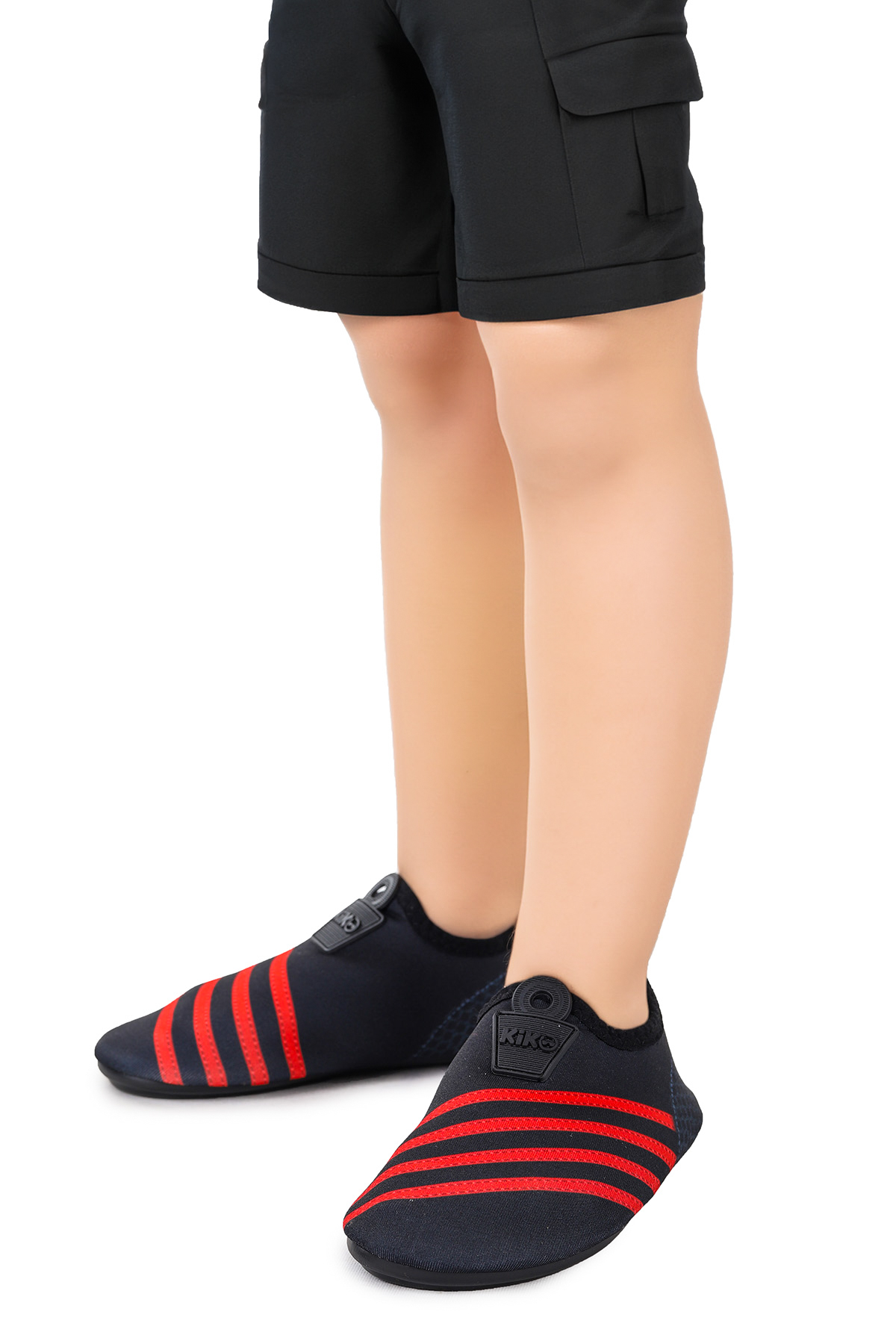 Enigma Havuz Plaj Erkek Çocuk Deniz Ayakkabısı Siyah - Kırmızı - Görsel 4