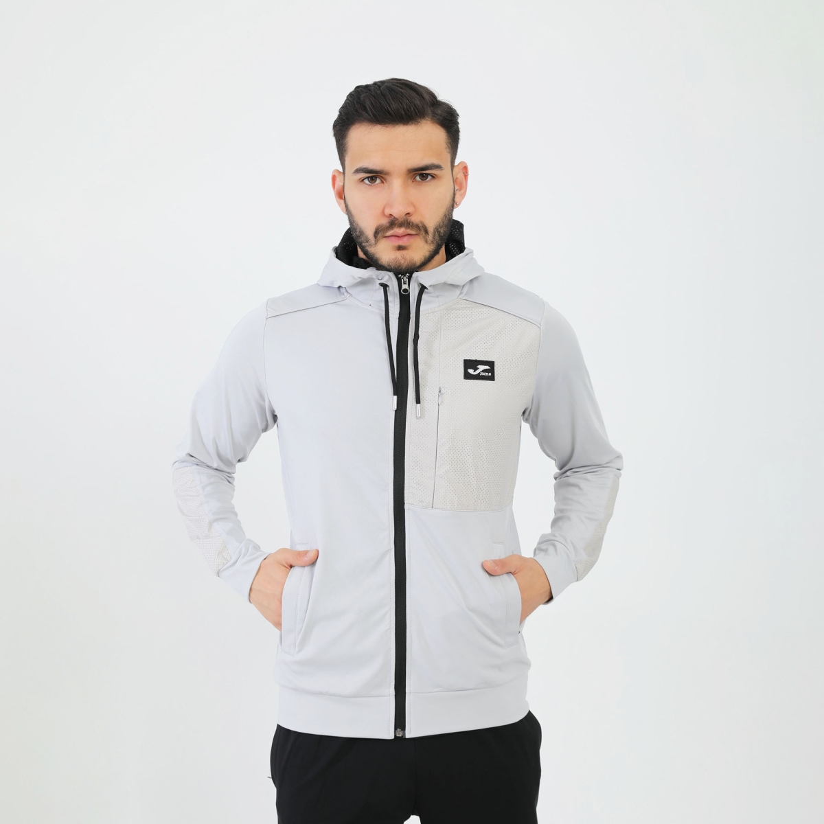 Erkek Günlük Sweatshirt Kapşonlu Full Zip Poly.Crush M 4232302